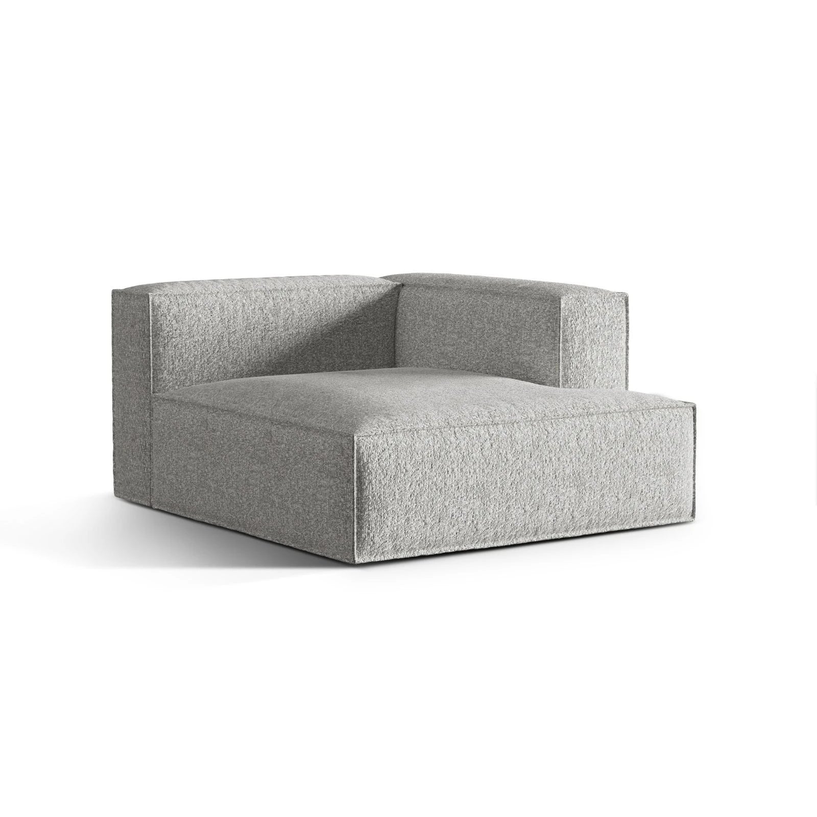 Nuria Modulares Sofa Sitzelement, Rechte Seite, aus Samt, Boucle oder Strukturstoff, 147x127 cm - Image 48