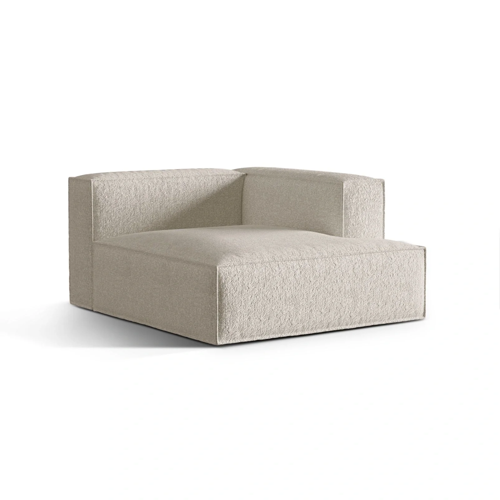 Nuria Modulares Sofa Sitzelement, Rechte Seite, aus Samt, Boucle oder Strukturstoff, 147x127 cm - Image 69