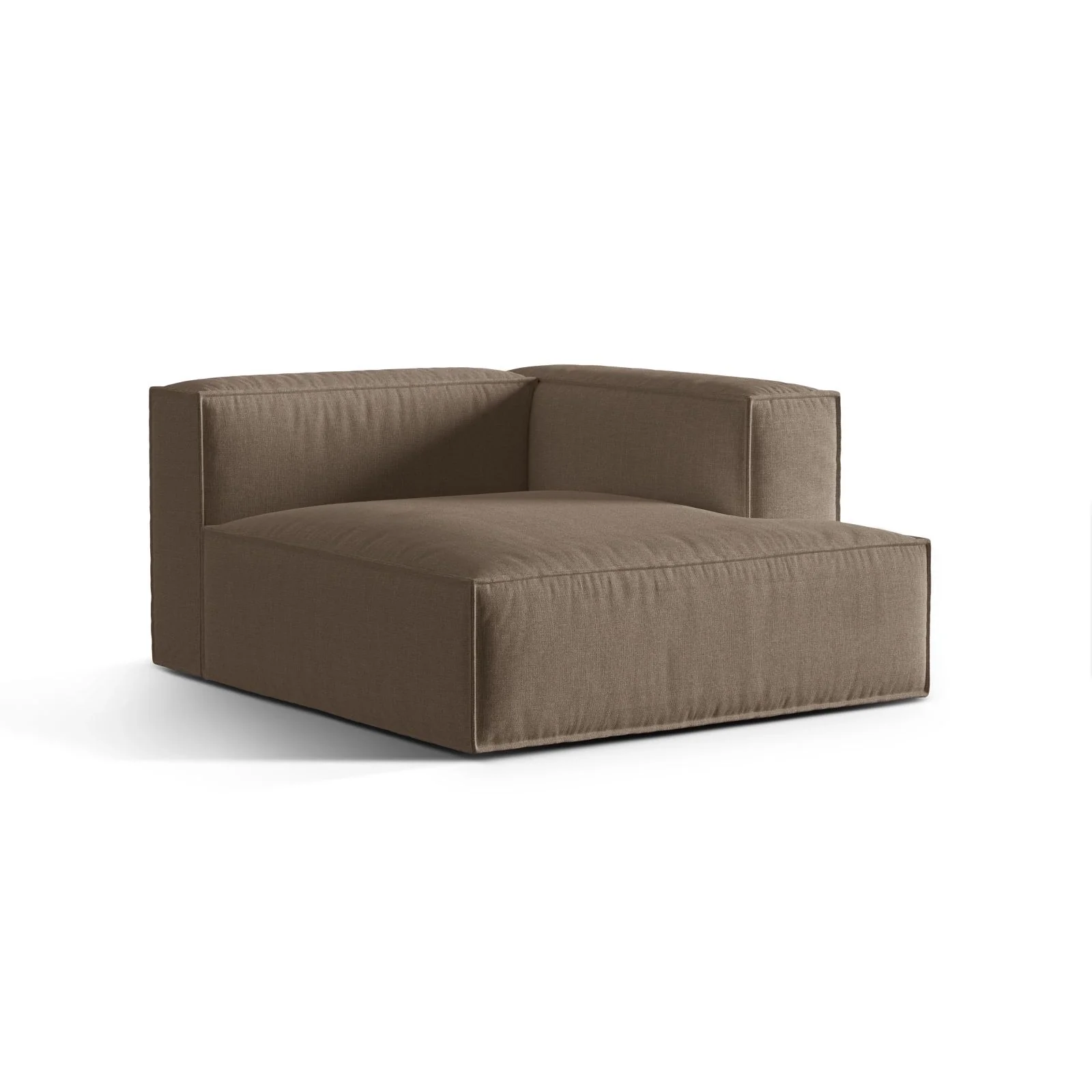 Nuria Modulares Sofa Sitzelement, Rechte Seite, aus Samt, Boucle oder Strukturstoff, 147x127 cm - Image 8