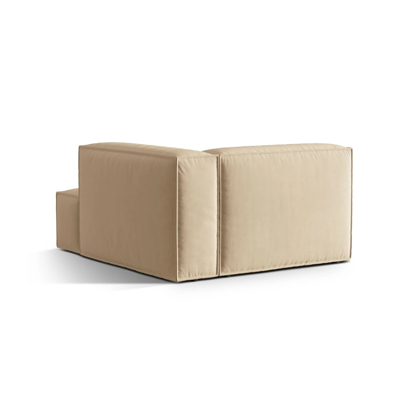 Nuria Modulares Sofa Sitzelement, Rechte Seite, aus Samt, Boucle oder Strukturstoff, 147x127 cm - Image 87