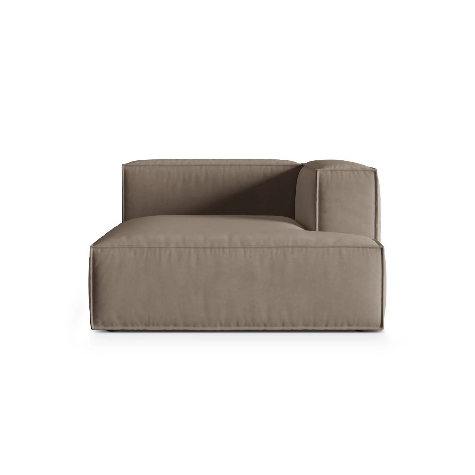 Nuria Modulares Sofa Sitzelement, Rechte Seite, aus Samt, Boucle oder Strukturstoff, 147x127 cm - Image 89