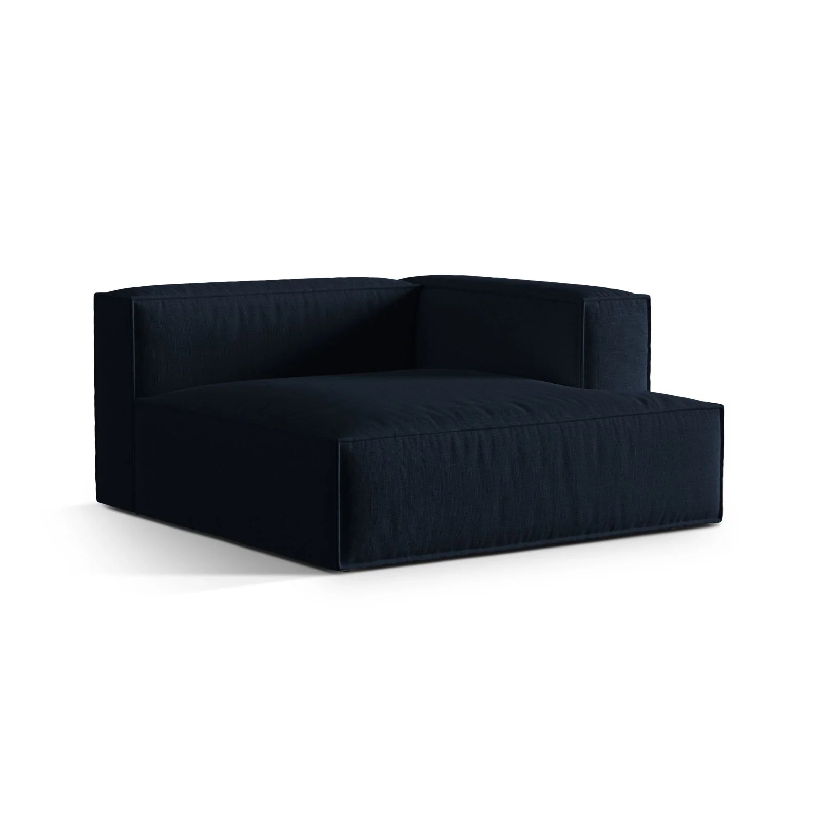 Nuria Modulares Sofa Sitzelement, Rechte Seite, aus Samt, Boucle oder Strukturstoff, 147x147 cm - Image 101