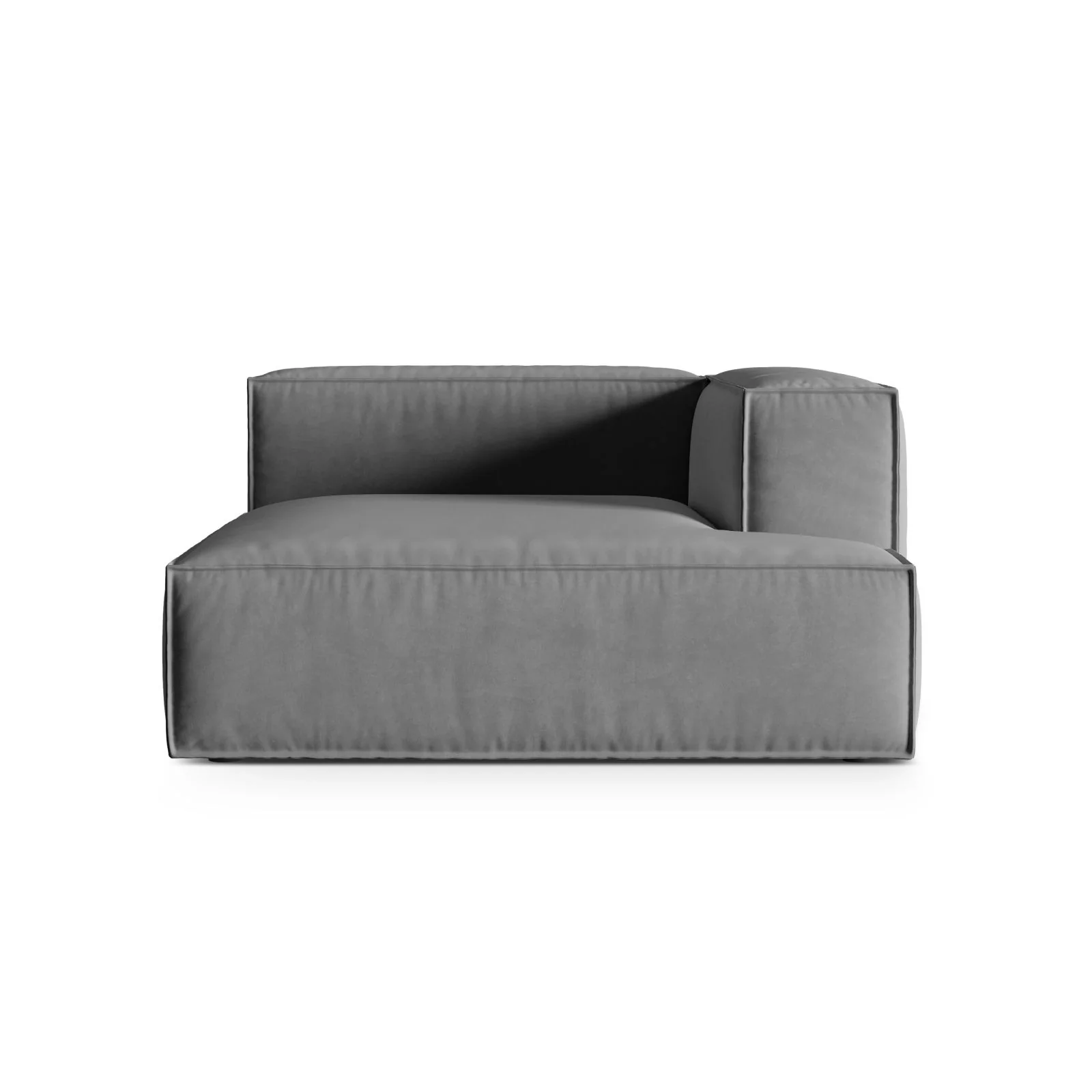Nuria Modulares Sofa Sitzelement, Rechte Seite, aus Samt, Boucle oder Strukturstoff, 147x147 cm - Image 109