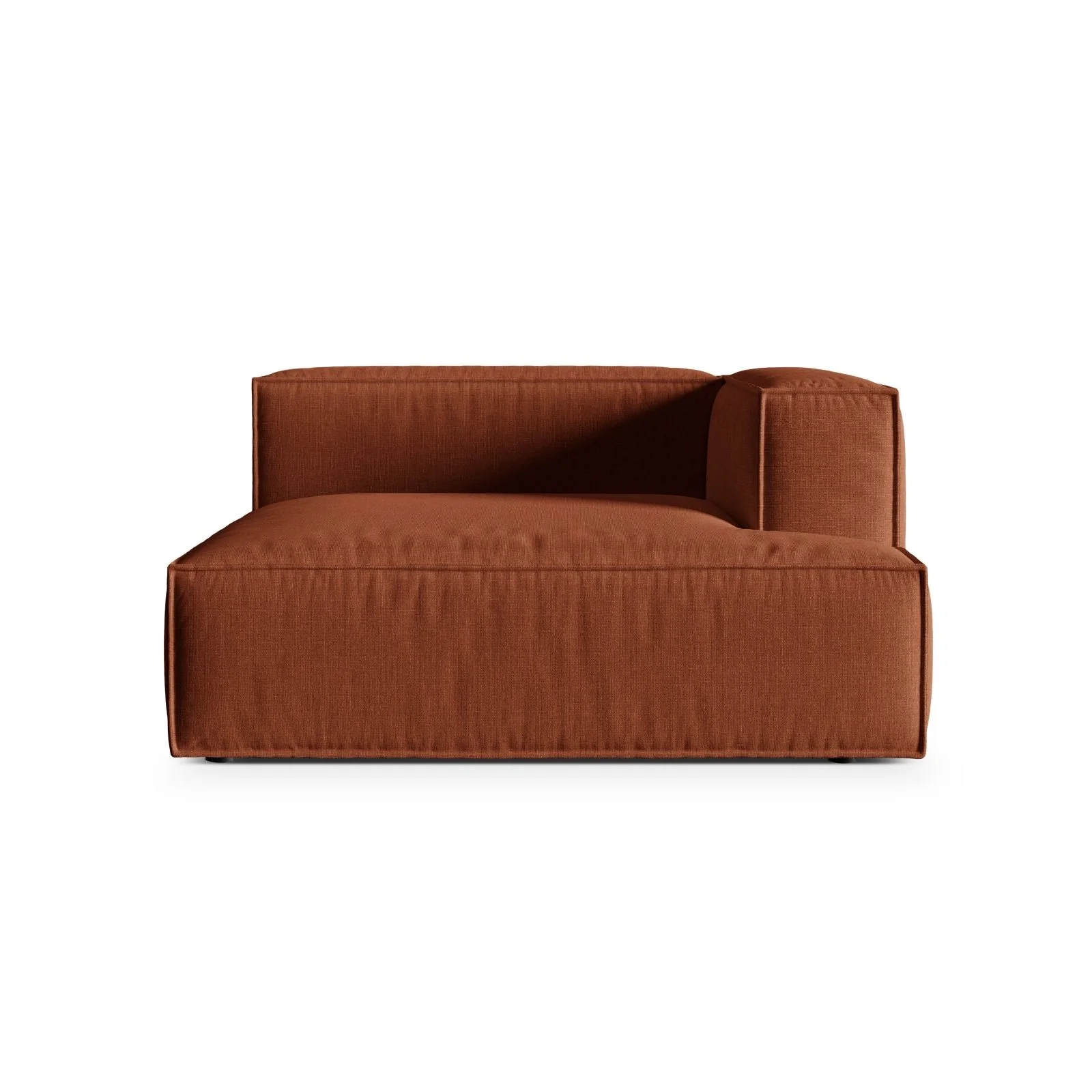 Nuria Modulares Sofa Sitzelement, Rechte Seite, aus Samt, Boucle oder Strukturstoff, 147x147 cm - Image 11