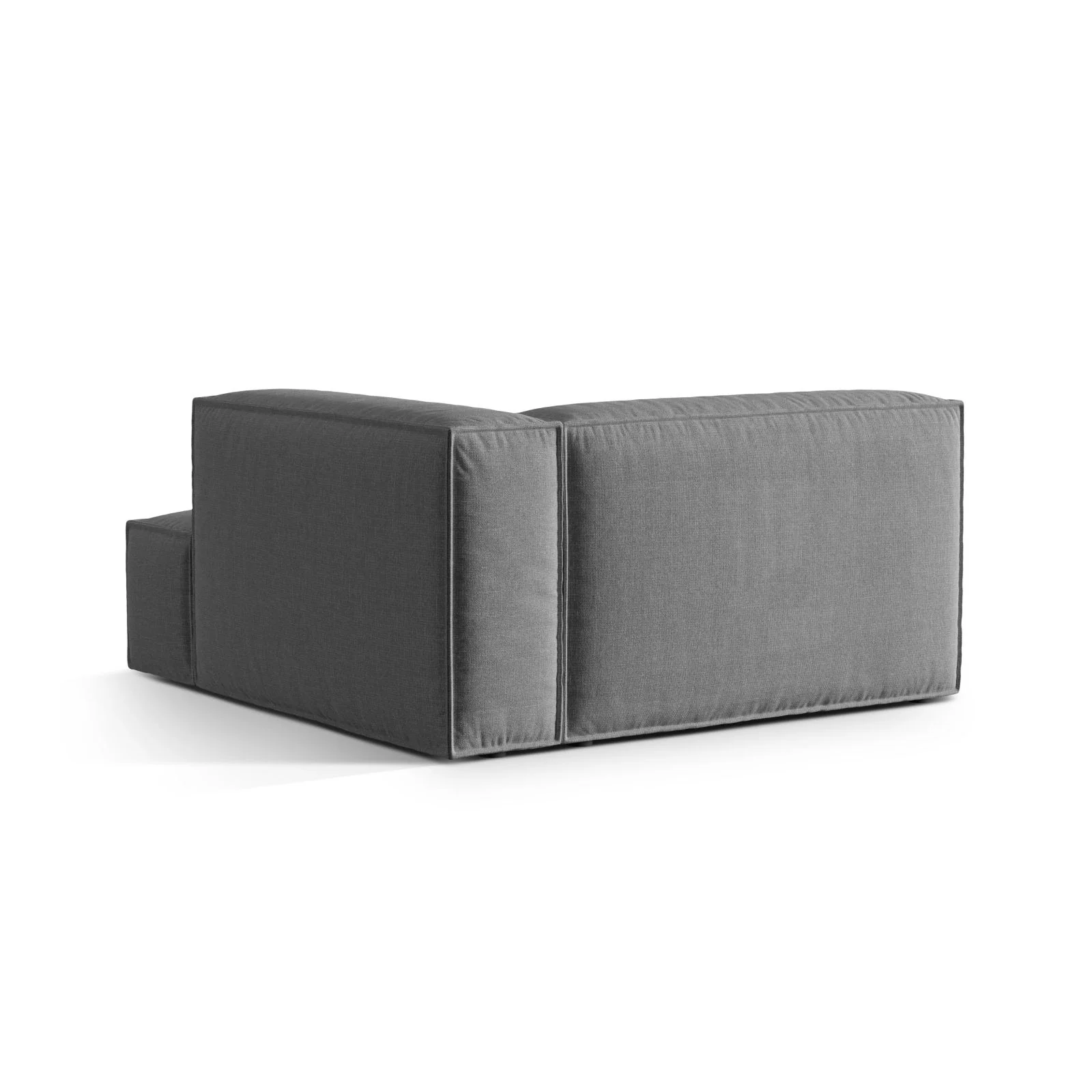 Nuria Modulares Sofa Sitzelement, Rechte Seite, aus Samt, Boucle oder Strukturstoff, 147x147 cm - Image 112
