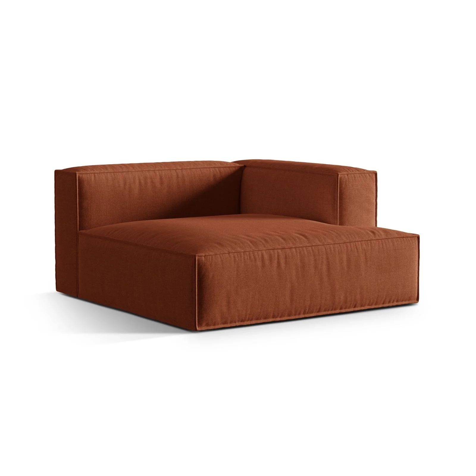 Nuria Modulares Sofa Sitzelement, Rechte Seite, aus Samt, Boucle oder Strukturstoff, 147x147 cm - Image 13