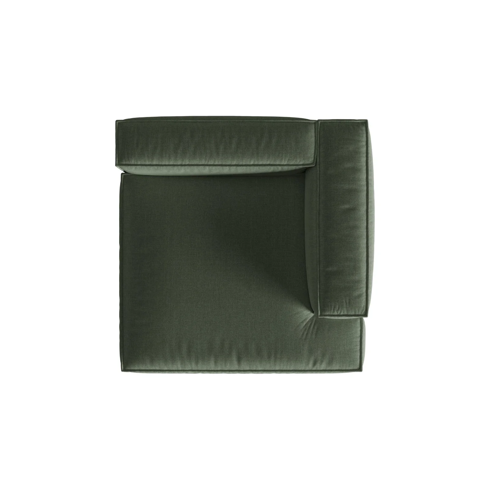 Nuria Modulares Sofa Sitzelement, Rechte Seite, aus Samt, Boucle oder Strukturstoff, 147x147 cm - Image 20