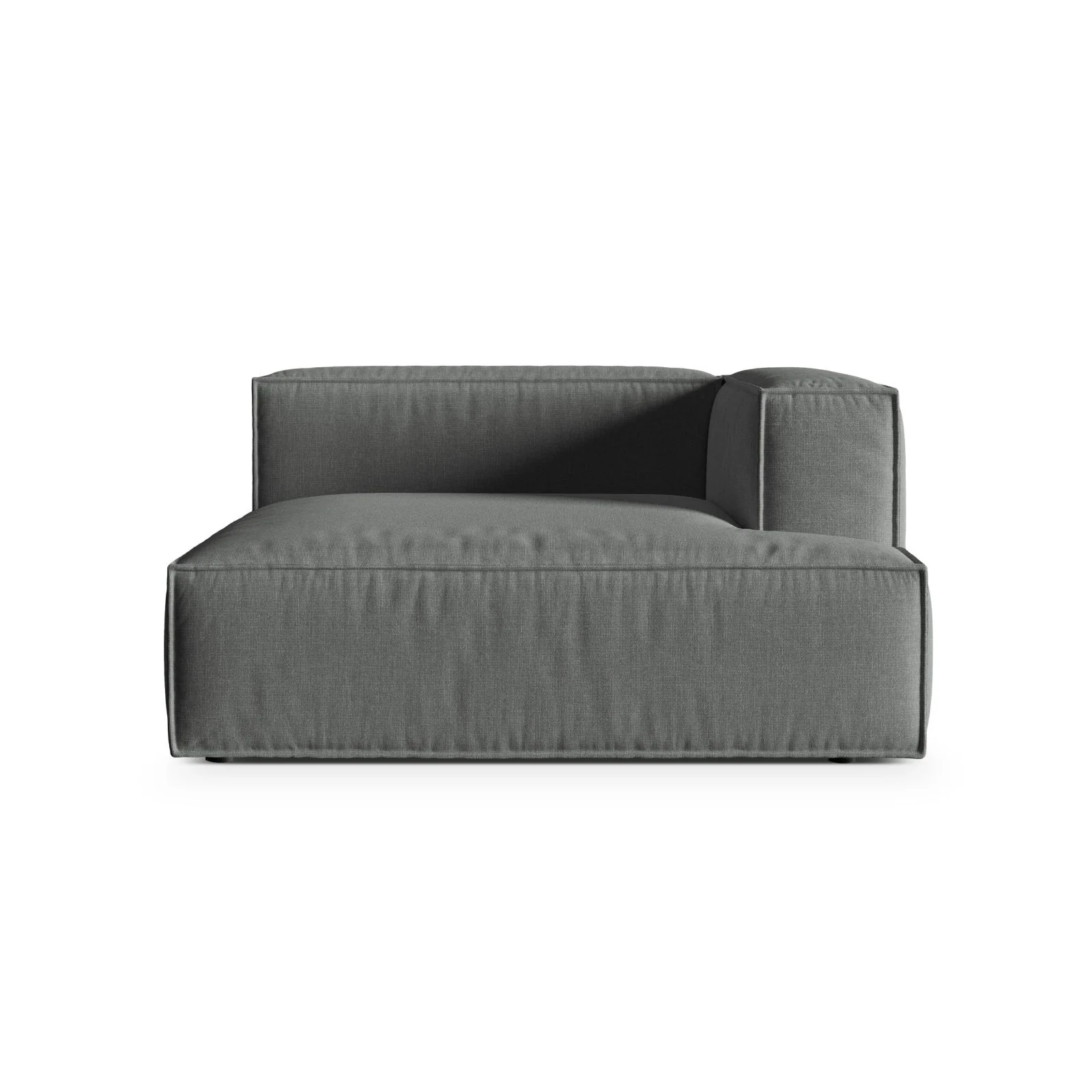 Nuria Modulares Sofa Sitzelement, Rechte Seite, aus Samt, Boucle oder Strukturstoff, 147x147 cm - Image 31