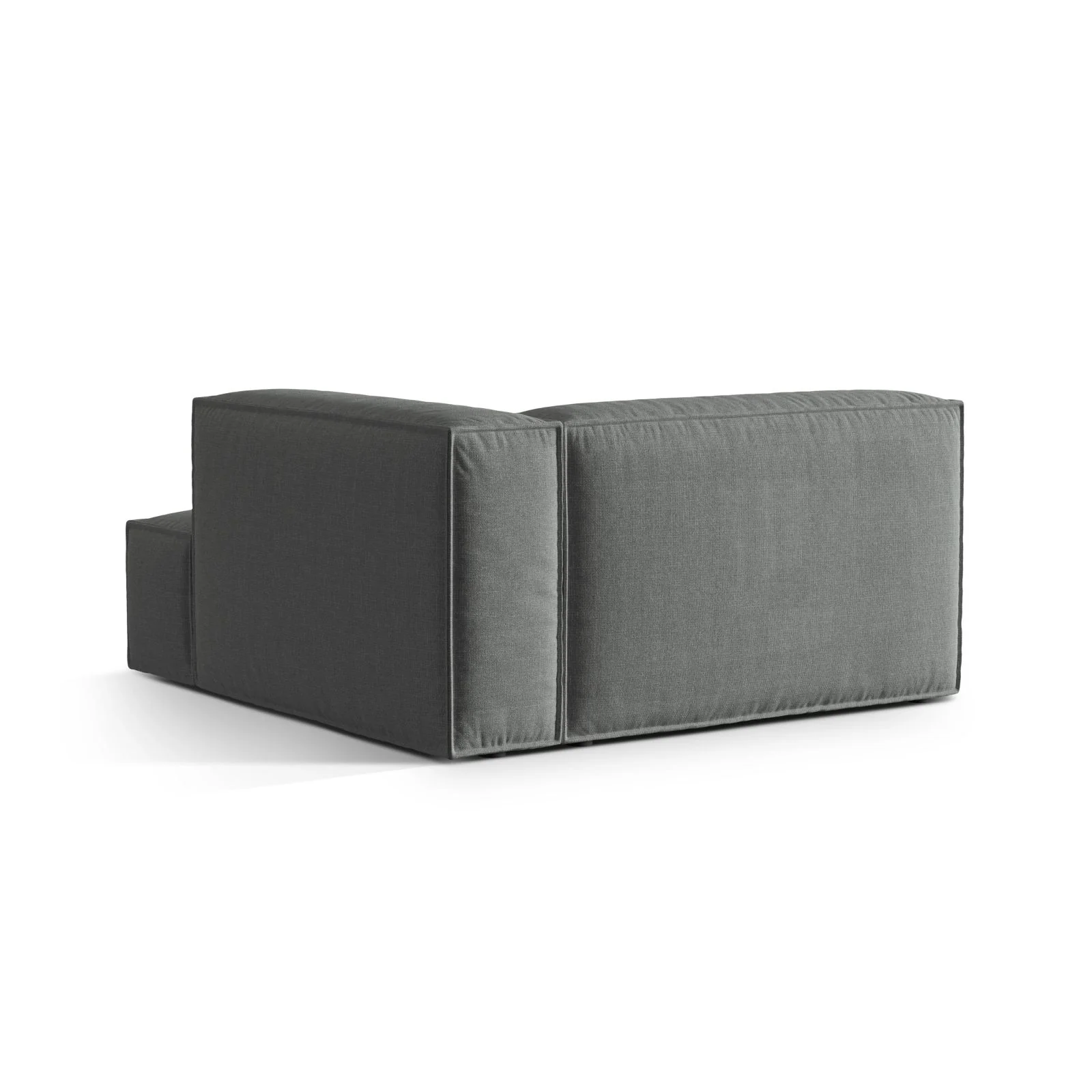 Nuria Modulares Sofa Sitzelement, Rechte Seite, aus Samt, Boucle oder Strukturstoff, 147x147 cm - Image 34