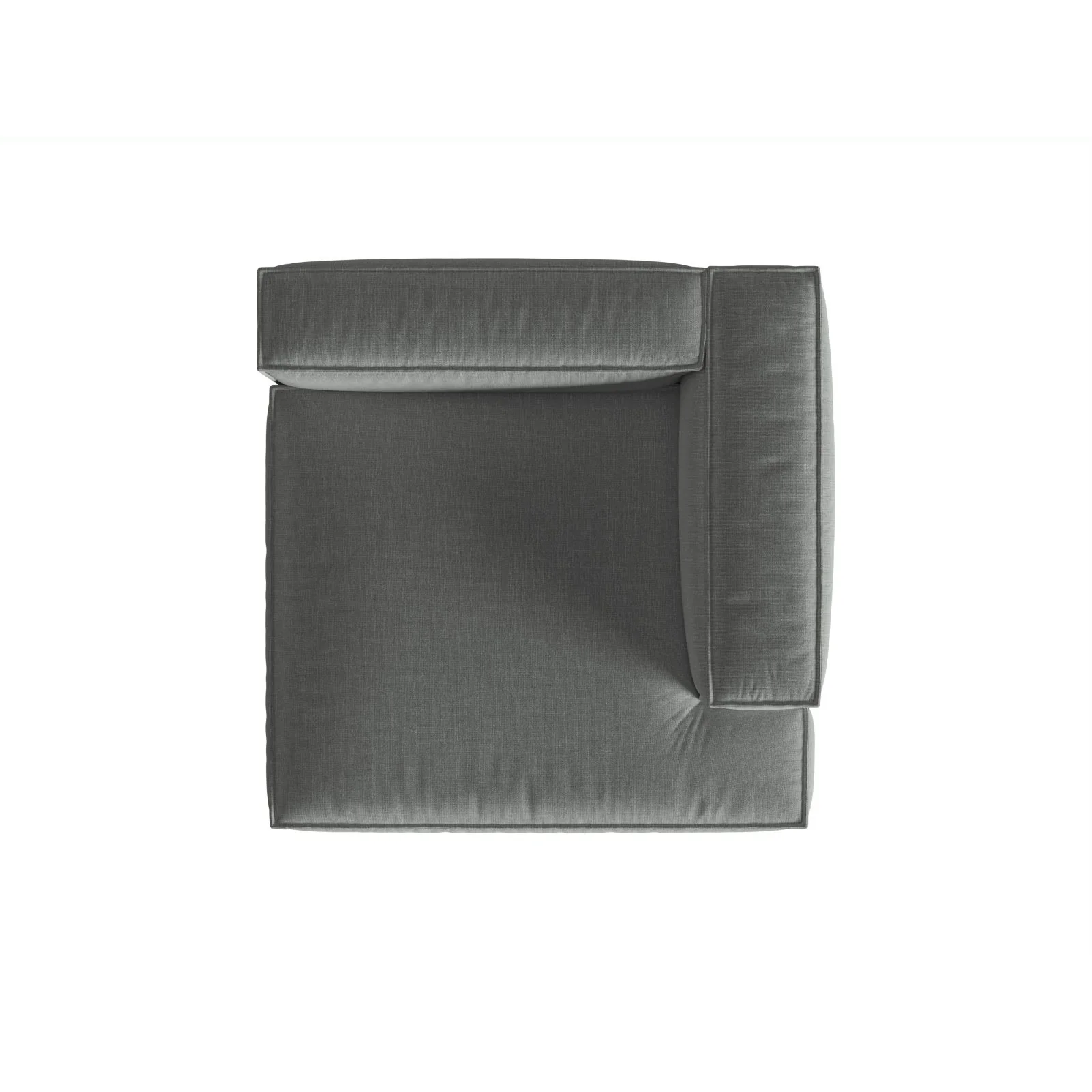 Nuria Modulares Sofa Sitzelement, Rechte Seite, aus Samt, Boucle oder Strukturstoff, 147x147 cm - Image 35