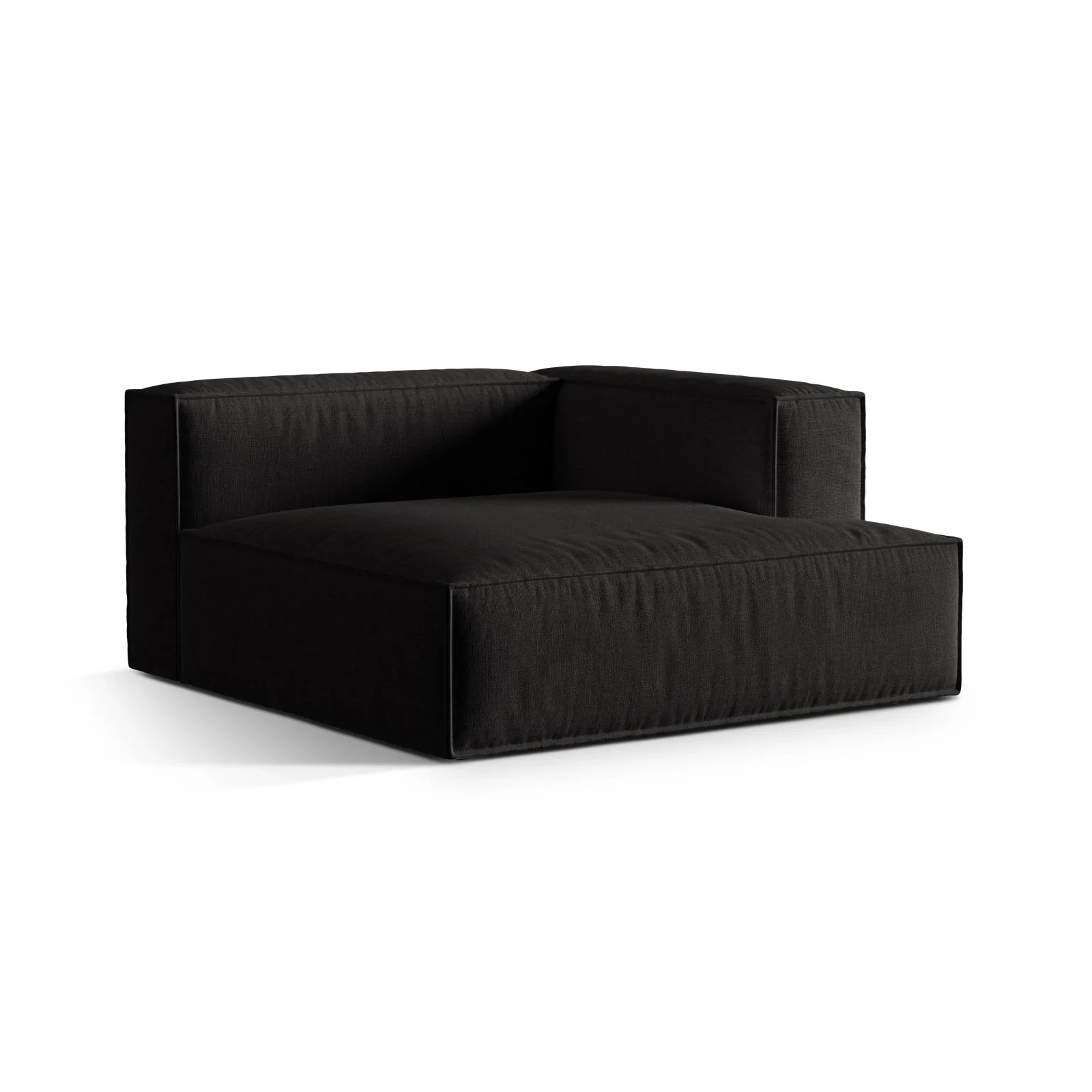 Nuria Modulares Sofa Sitzelement, Rechte Seite, aus Samt, Boucle oder Strukturstoff, 147x147 cm - Image 38