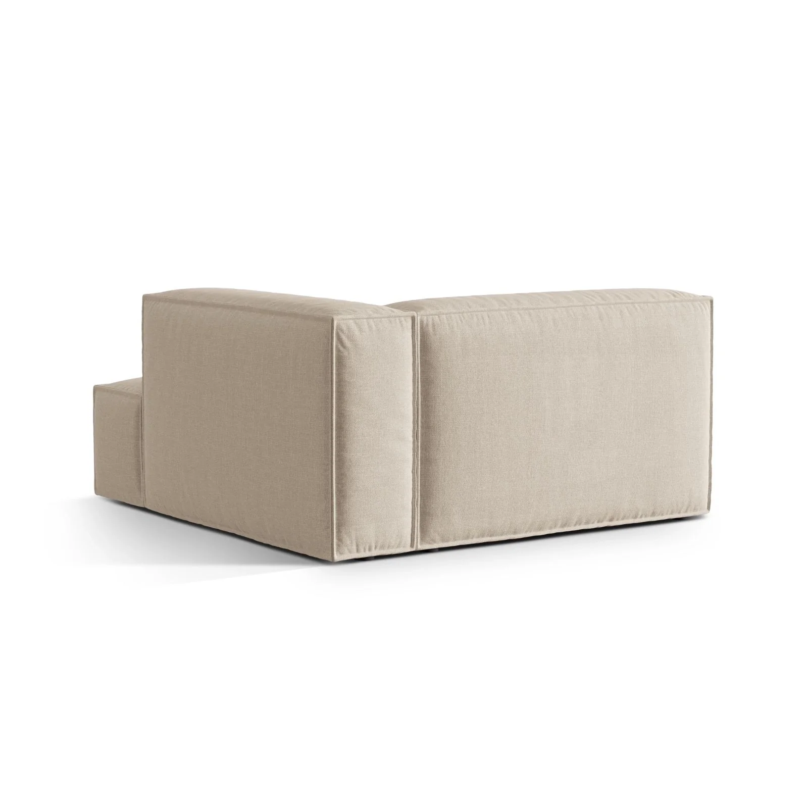 Nuria Modulares Sofa Sitzelement, Rechte Seite, aus Samt, Boucle oder Strukturstoff, 147x147 cm - Image 4