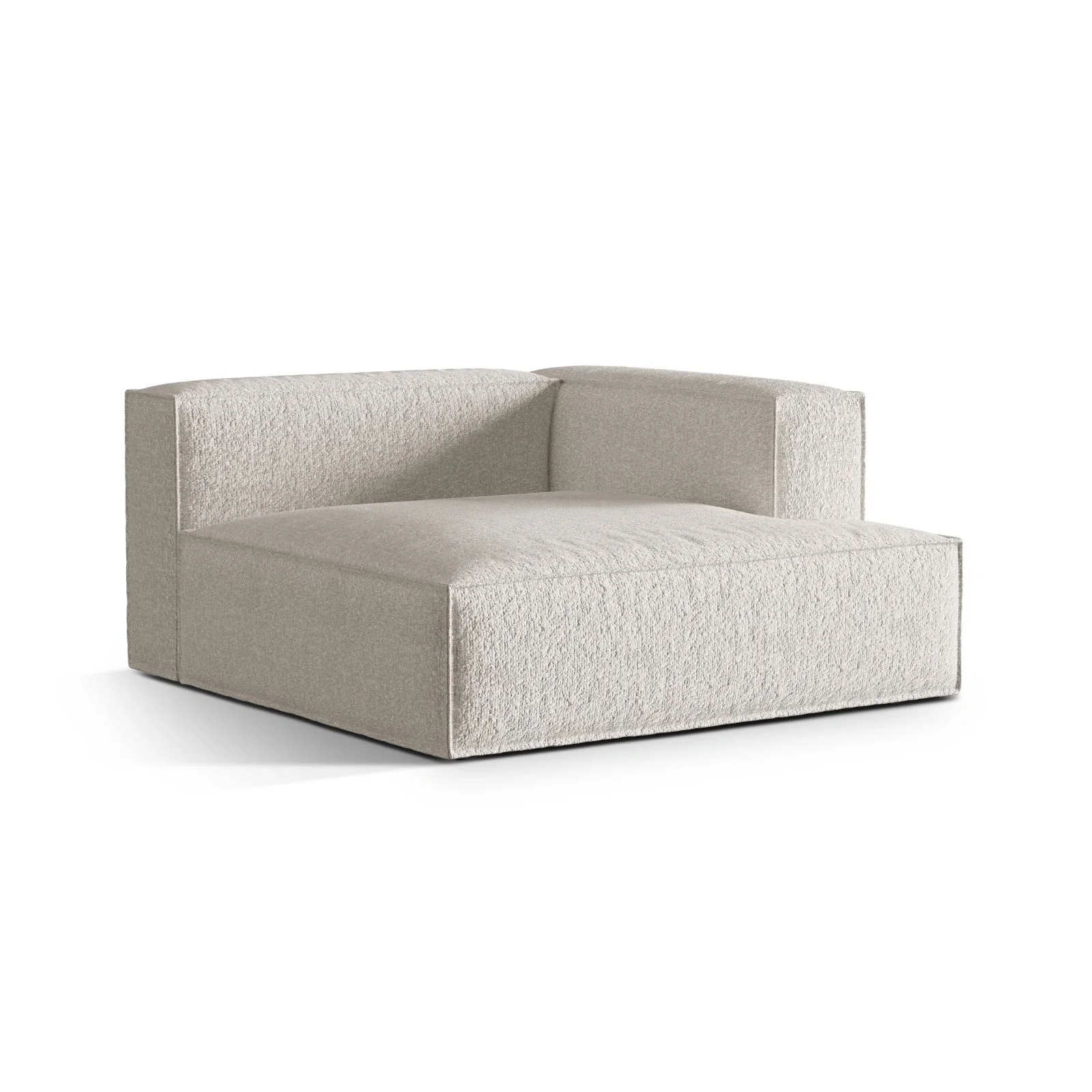 Nuria Modulares Sofa Sitzelement, Rechte Seite, aus Samt, Boucle oder Strukturstoff, 147x147 cm - Image 43