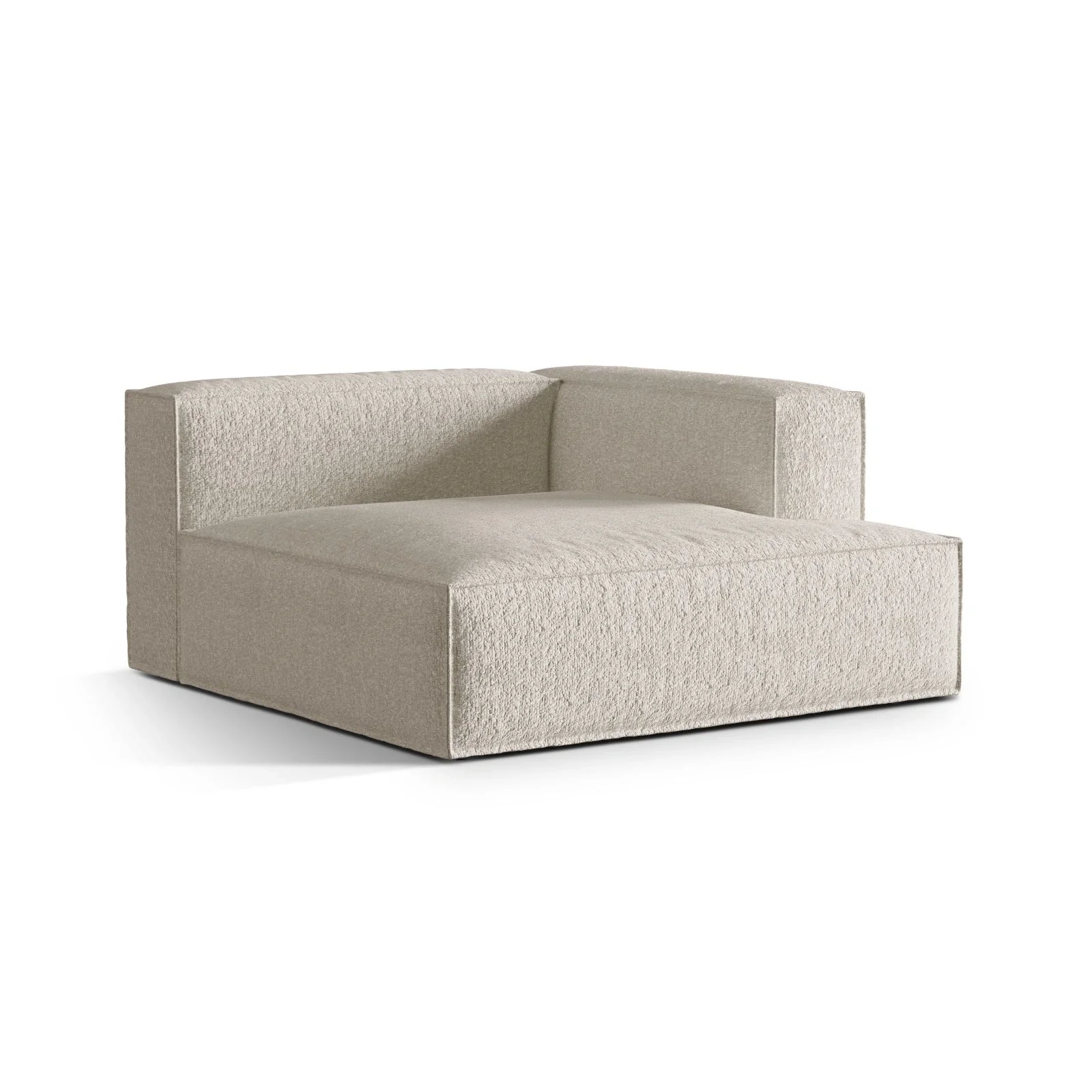 Nuria Modulares Sofa Sitzelement, Rechte Seite, aus Samt, Boucle oder Strukturstoff, 147x147 cm - Image 69