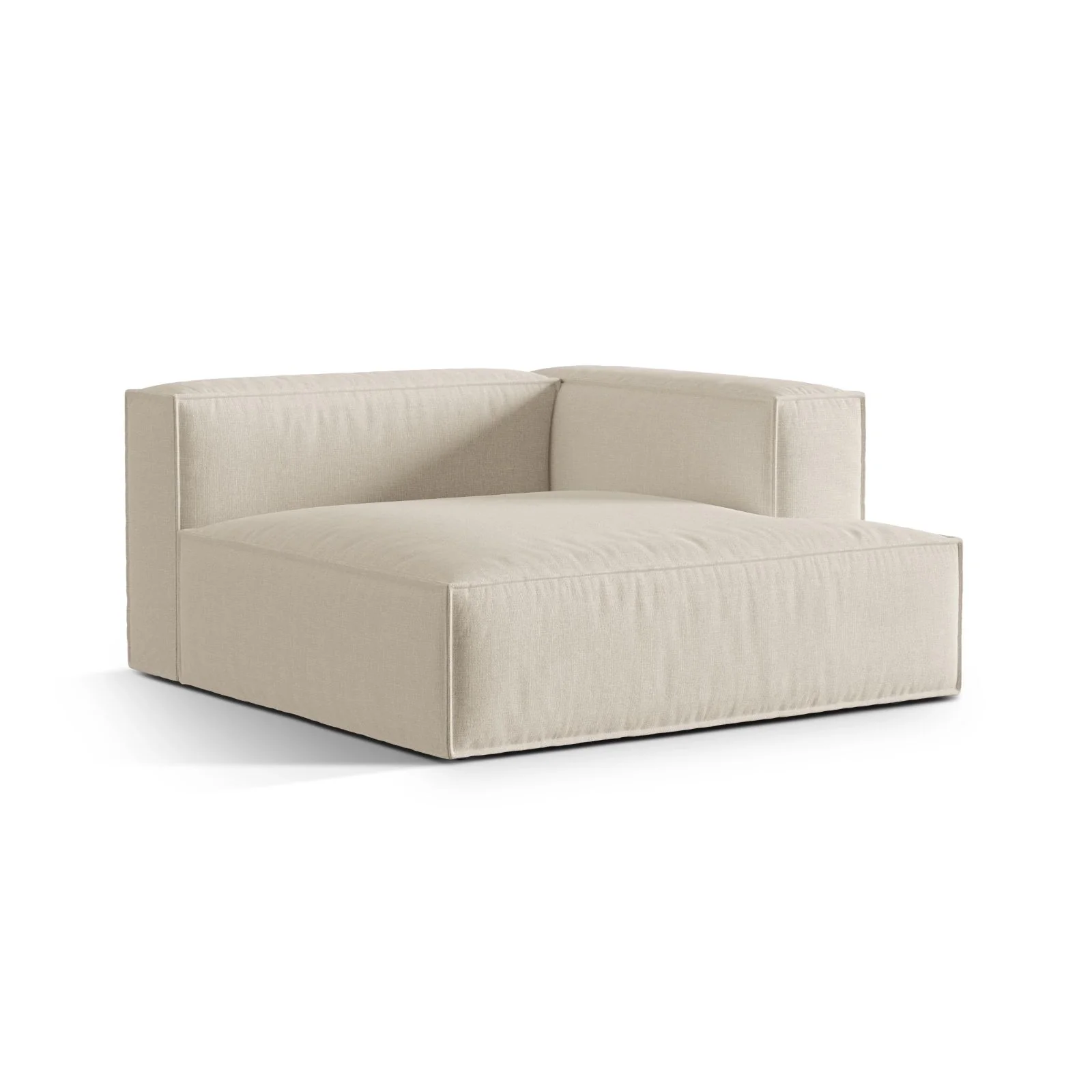 Nuria Modulares Sofa Sitzelement, Rechte Seite, aus Samt, Boucle oder Strukturstoff, 147x147 cm - Image 81