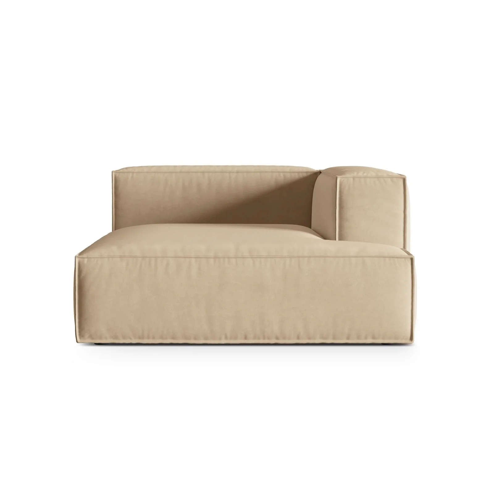 Nuria Modulares Sofa Sitzelement, Rechte Seite, aus Samt, Boucle oder Strukturstoff, 147x147 cm - Image 84