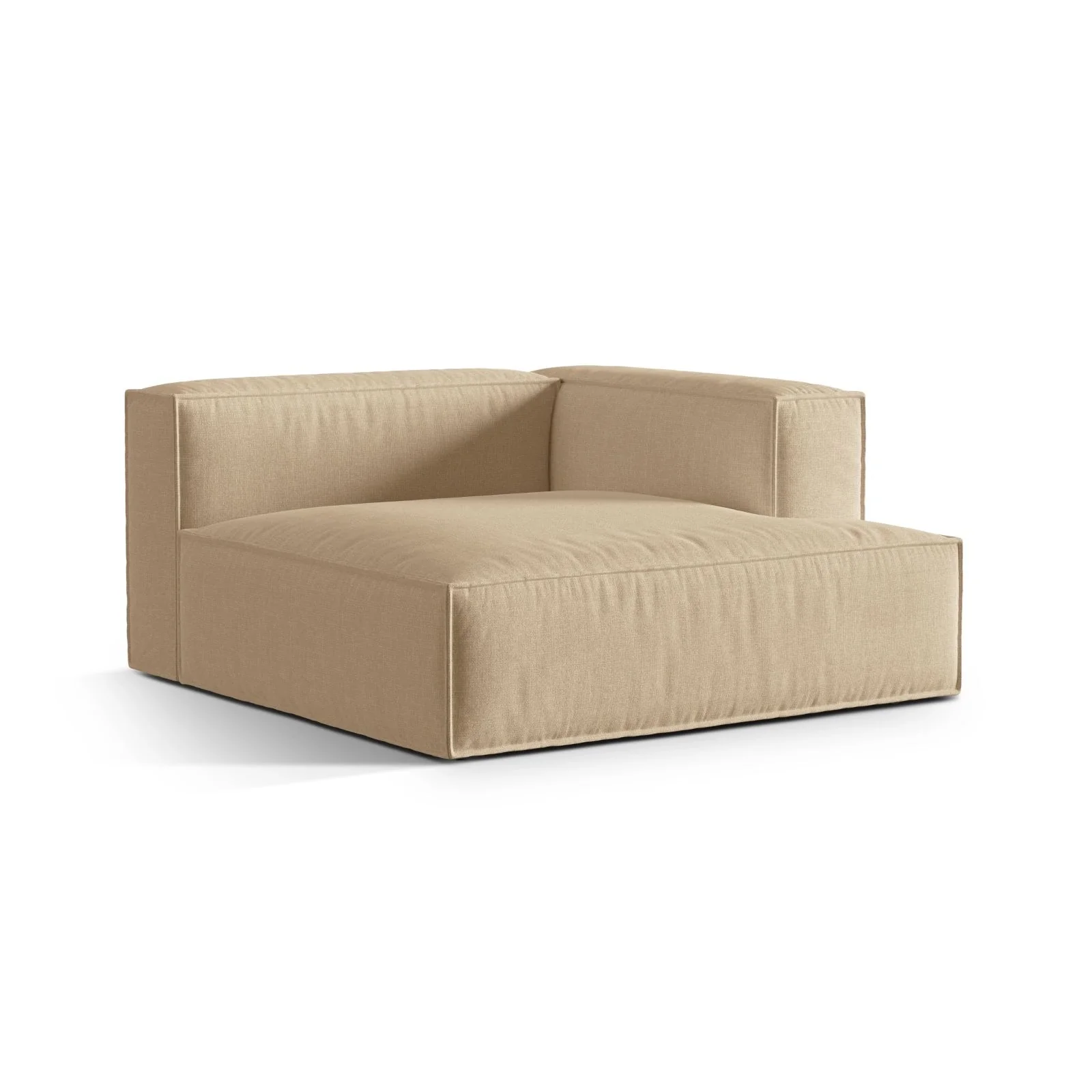 Nuria Modulares Sofa Sitzelement, Rechte Seite, aus Samt, Boucle oder Strukturstoff, 147x147 cm - Image 86