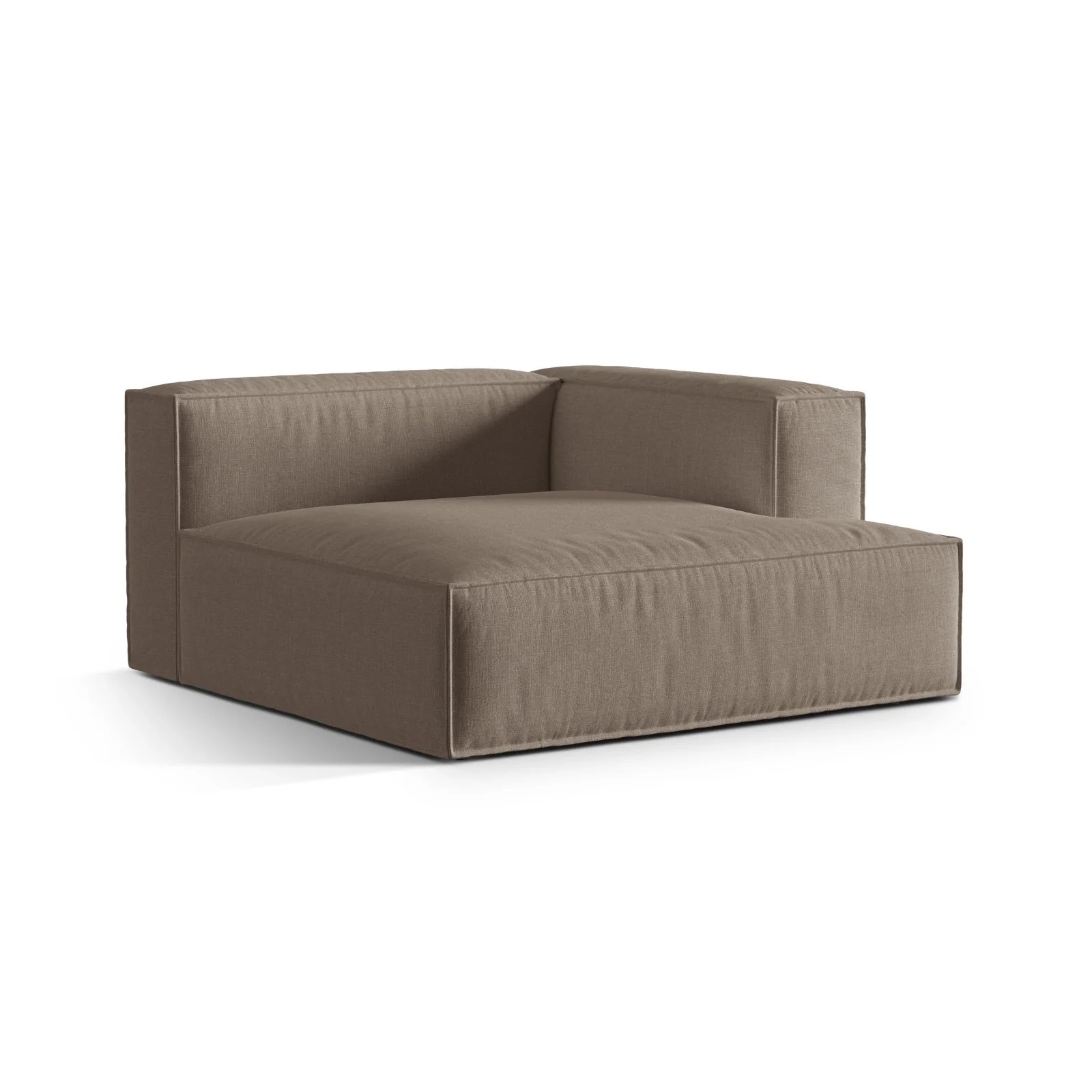 Nuria Modulares Sofa Sitzelement, Rechte Seite, aus Samt, Boucle oder Strukturstoff, 147x147 cm - Image 91