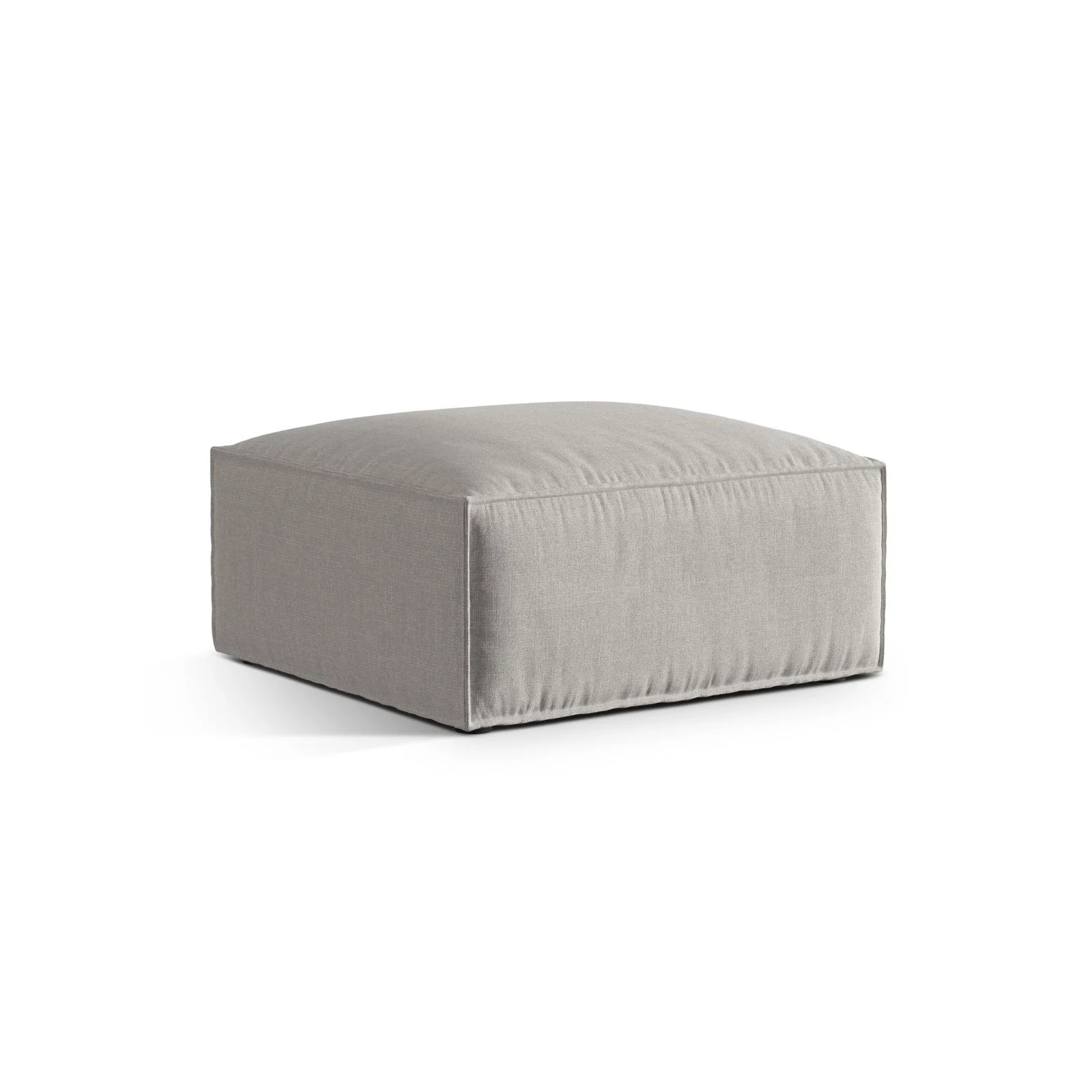 Nuria Pouf aus Samt, Boucle oder Strukturstoff, 85x85 cm - Image 17