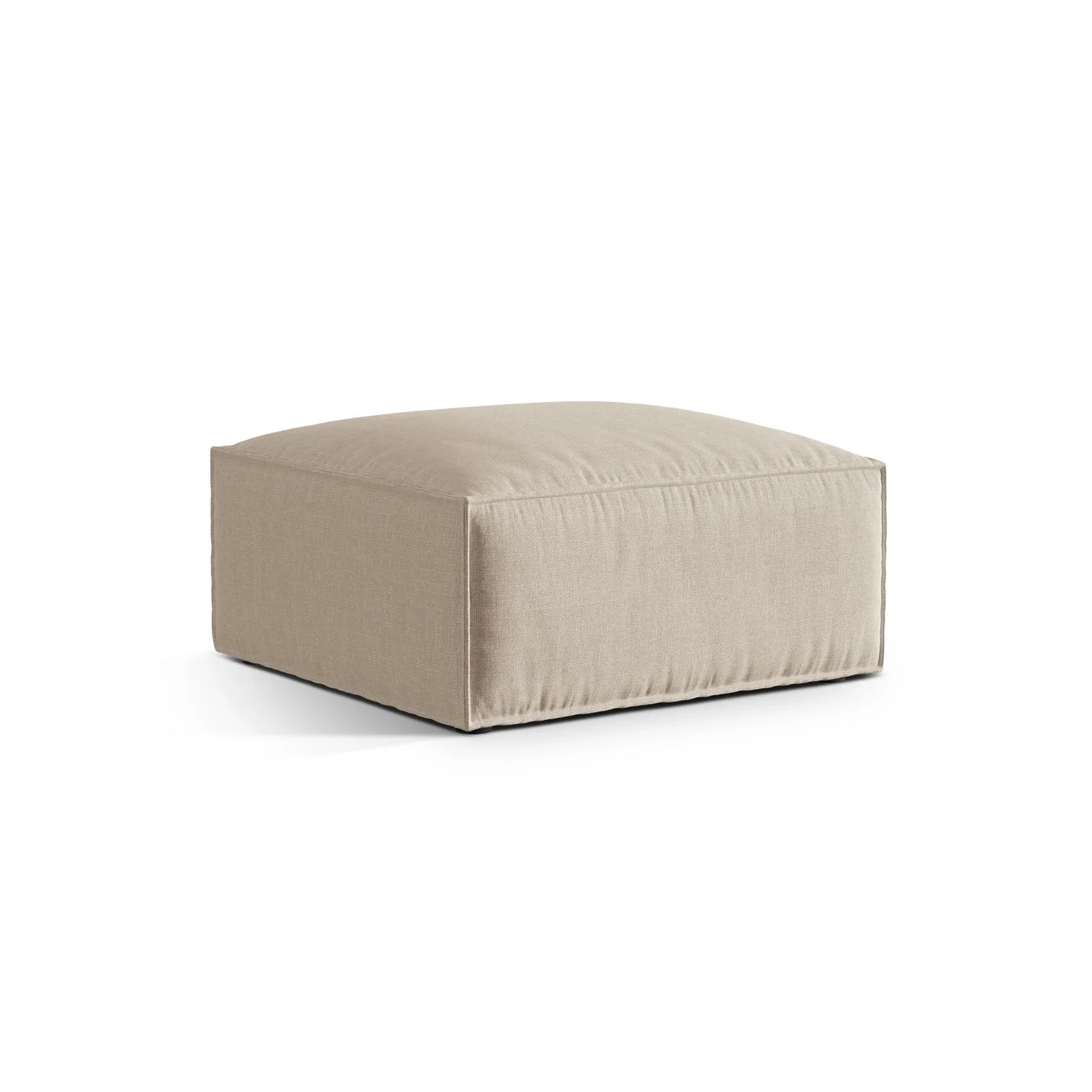 Nuria Pouf aus Samt, Boucle oder Strukturstoff, 85x85 cm - Image 2