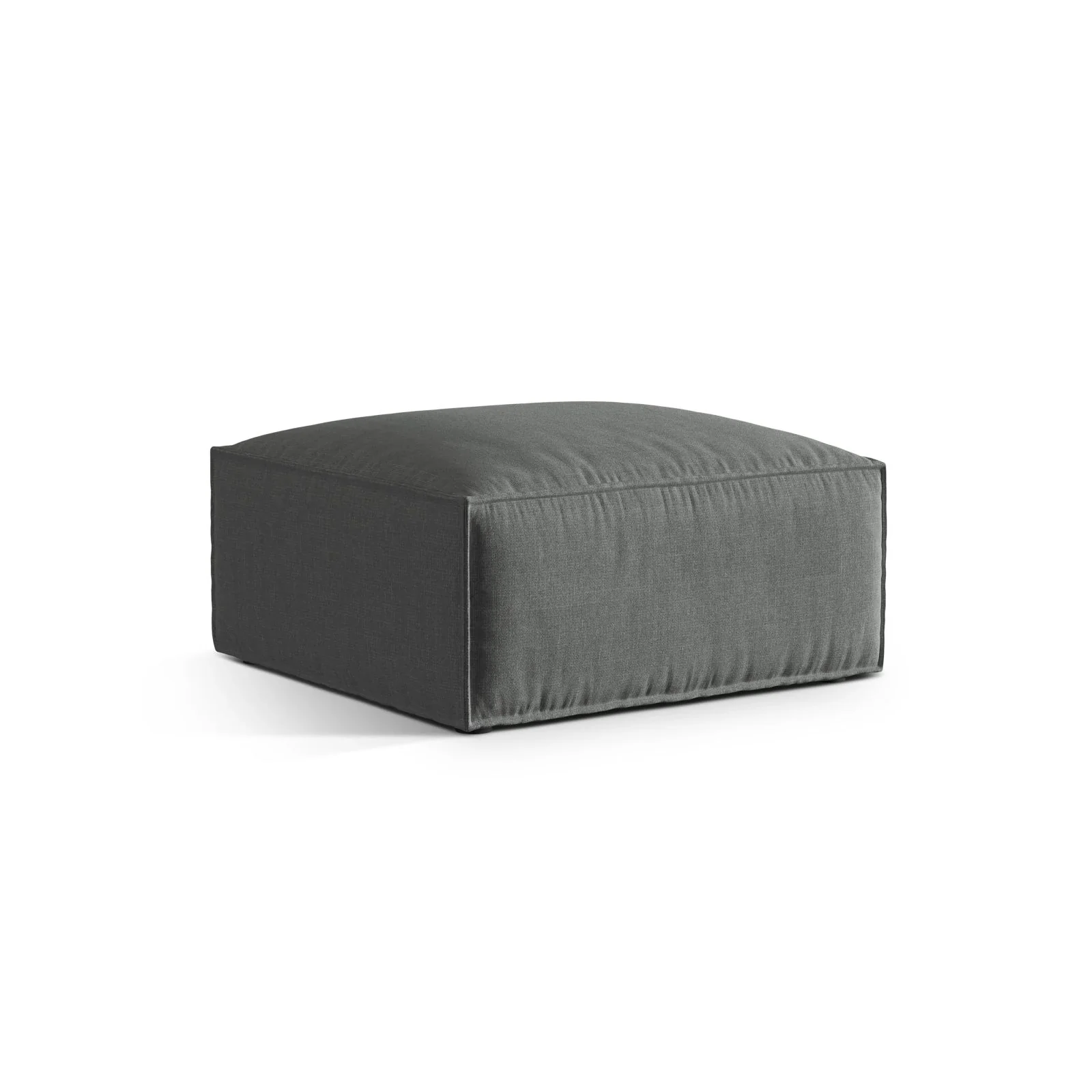 Nuria Pouf aus Samt, Boucle oder Strukturstoff, 85x85 cm - Image 20