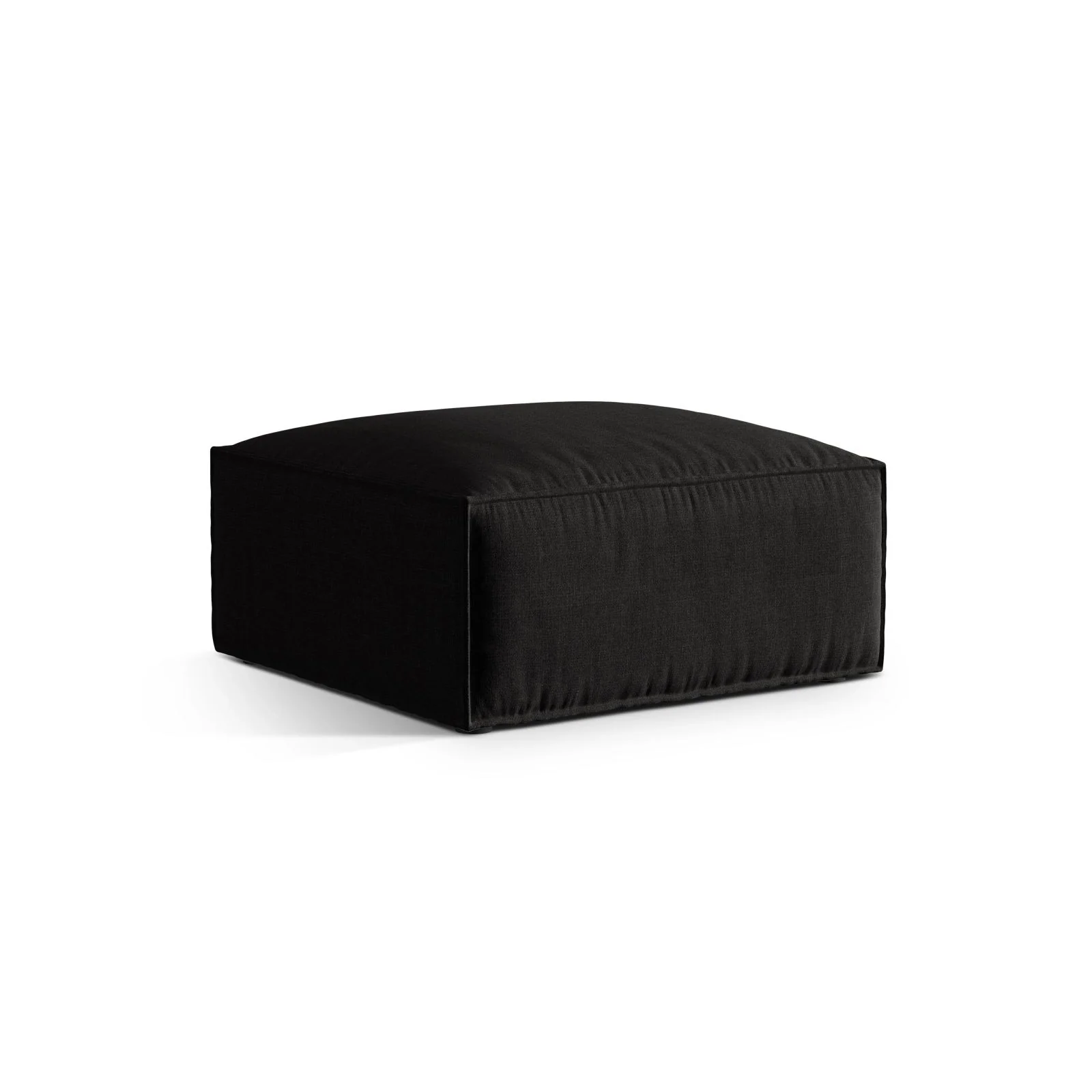 Nuria Pouf aus Samt, Boucle oder Strukturstoff, 85x85 cm - Image 23
