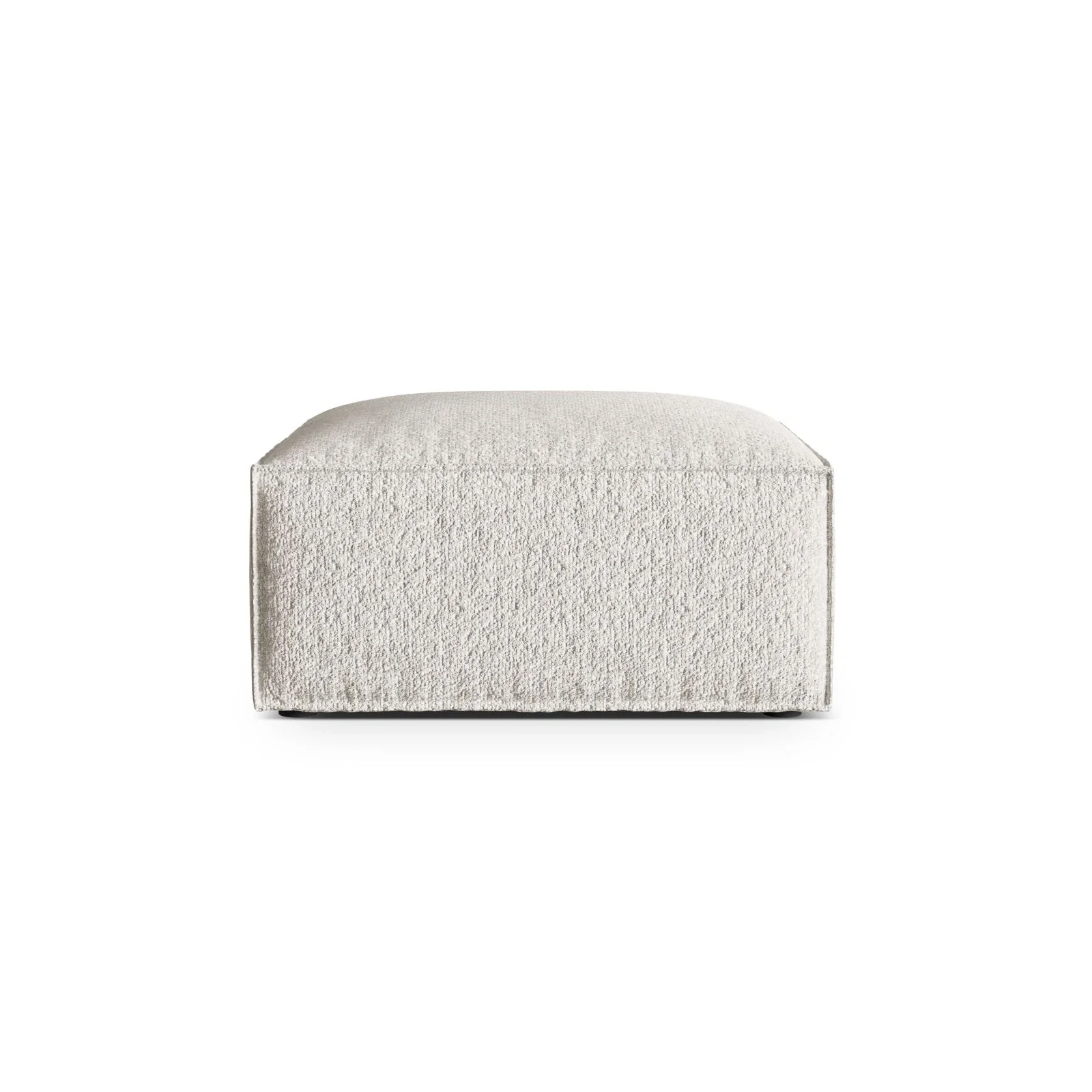 Nuria Pouf aus Samt, Boucle oder Strukturstoff, 85x85 cm - Image 25