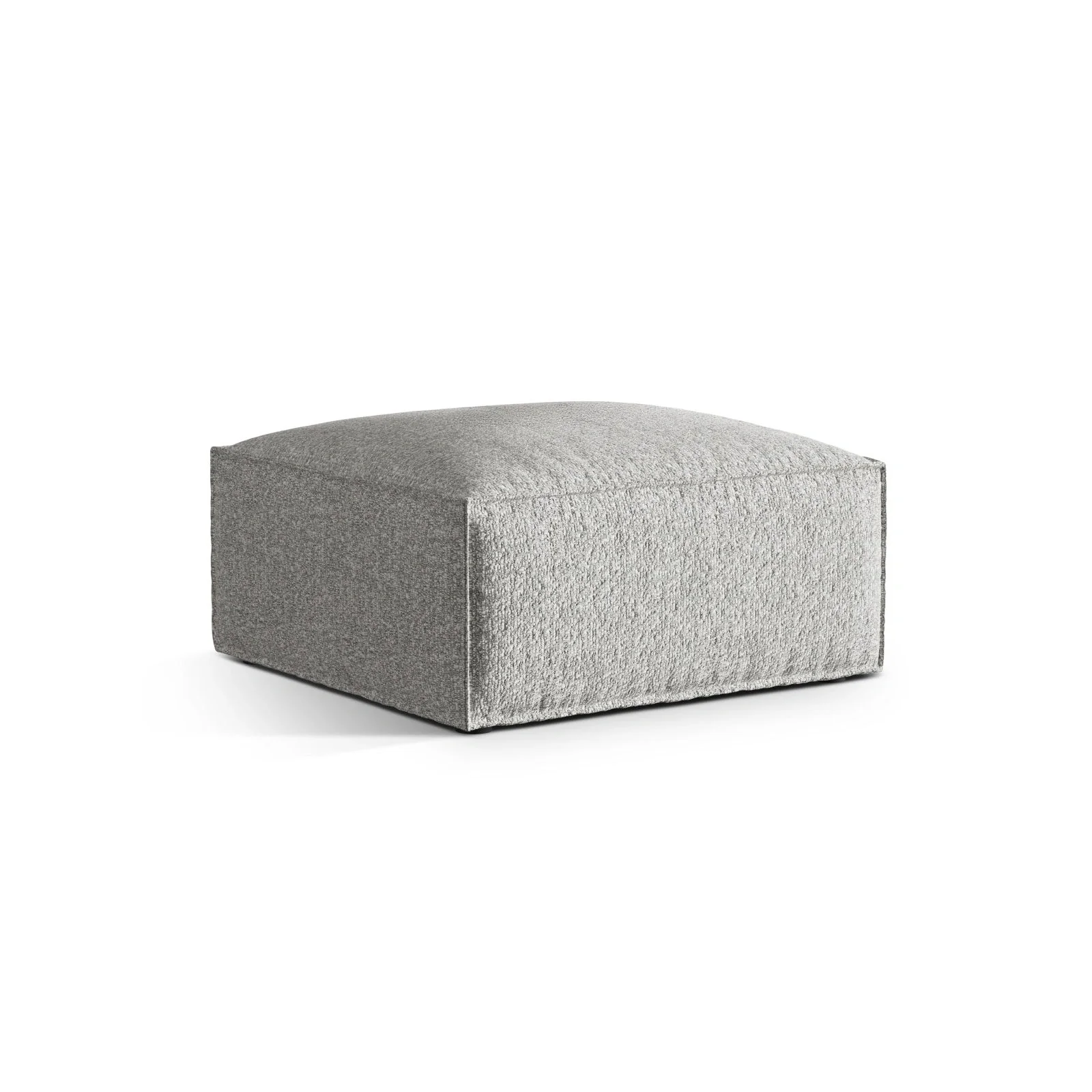 Nuria Pouf aus Samt, Boucle oder Strukturstoff, 85x85 cm - Image 29