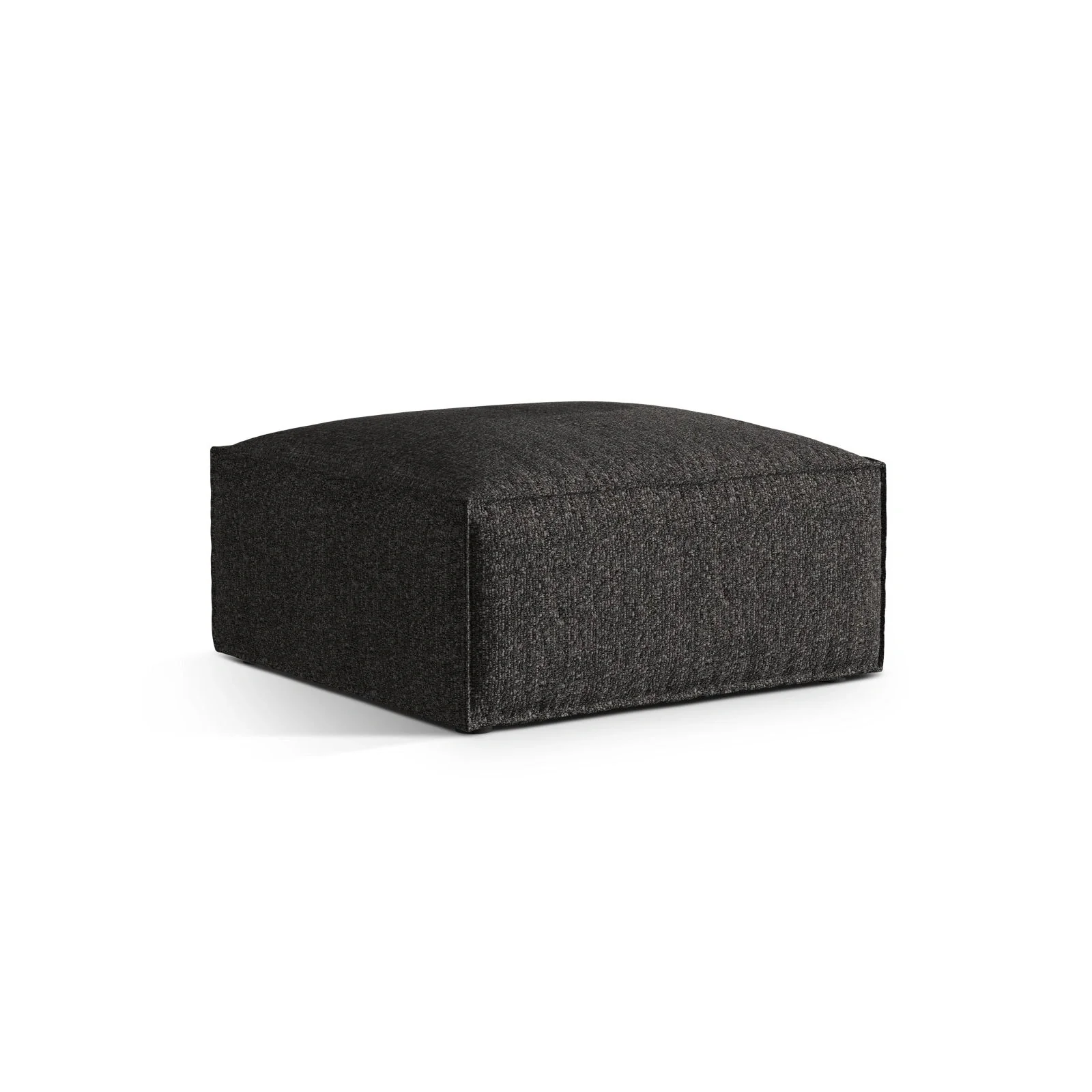 Nuria Pouf aus Samt, Boucle oder Strukturstoff, 85x85 cm - Image 32
