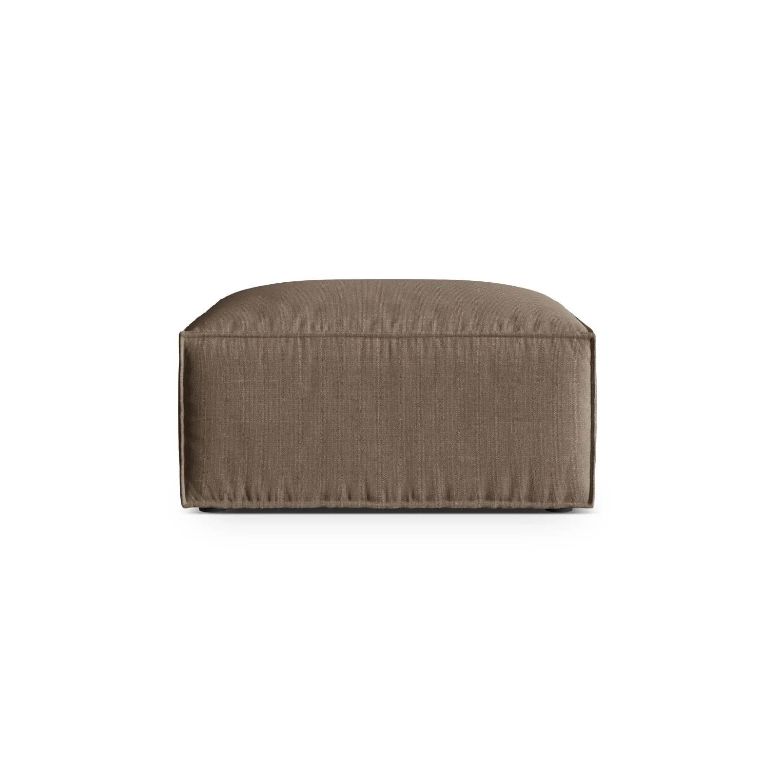 Nuria Pouf aus Samt, Boucle oder Strukturstoff, 85x85 cm - Image 4