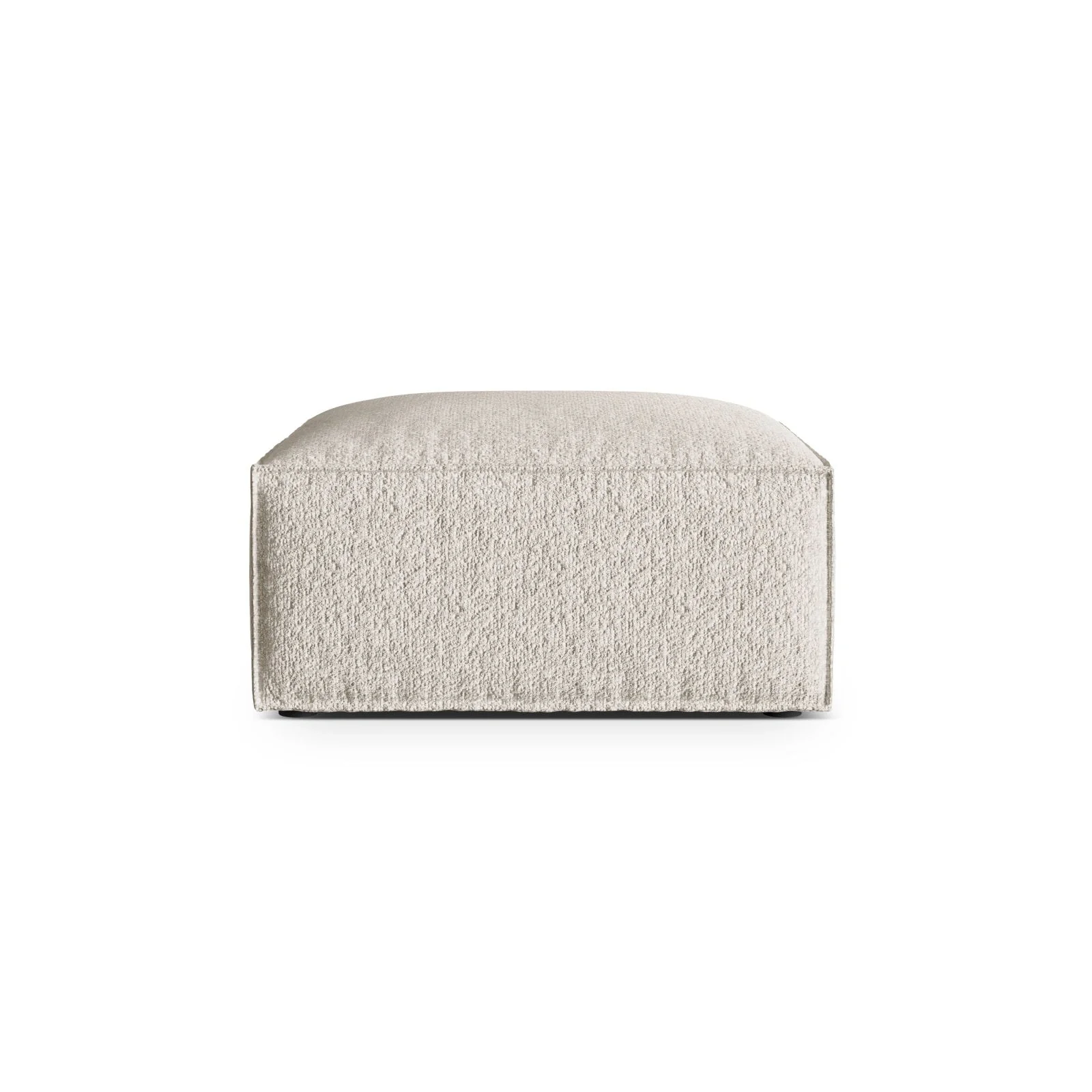 Nuria Pouf aus Samt, Boucle oder Strukturstoff, 85x85 cm - Image 41