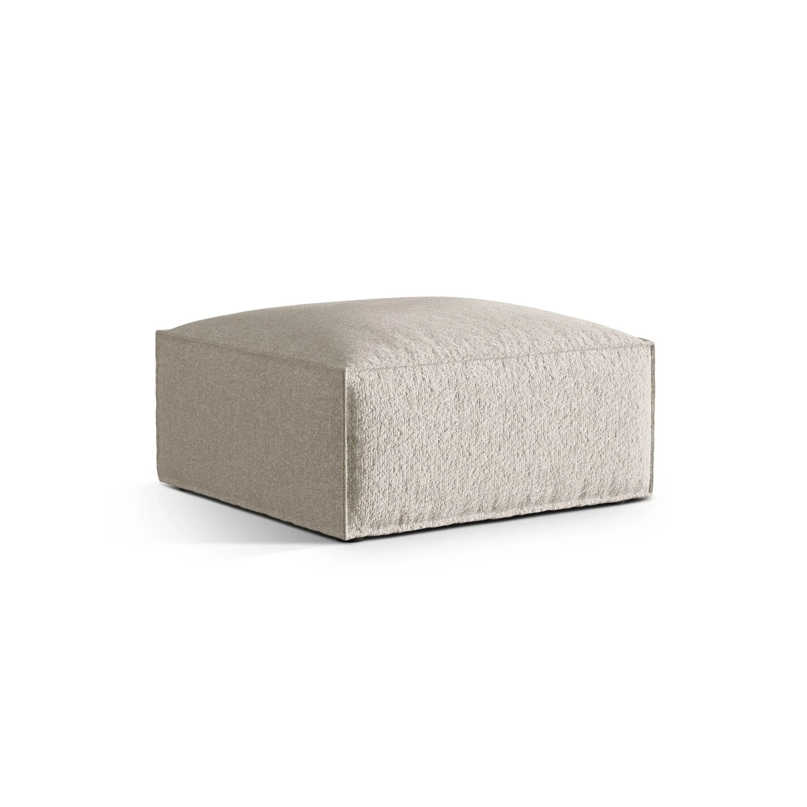Nuria Pouf aus Samt, Boucle oder Strukturstoff, 85x85 cm - Image 42