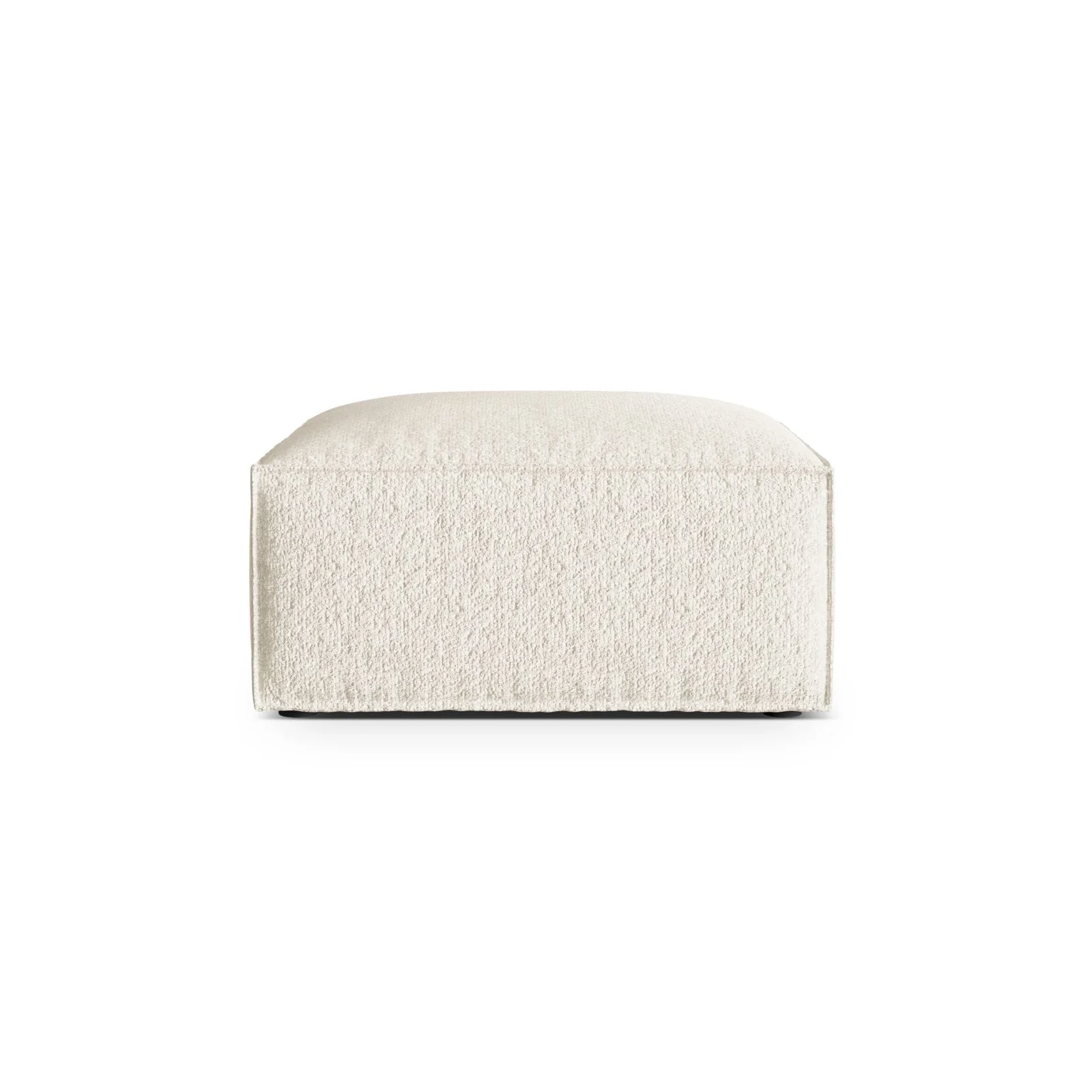 Nuria Pouf aus Samt, Boucle oder Strukturstoff, 85x85 cm - Image 44