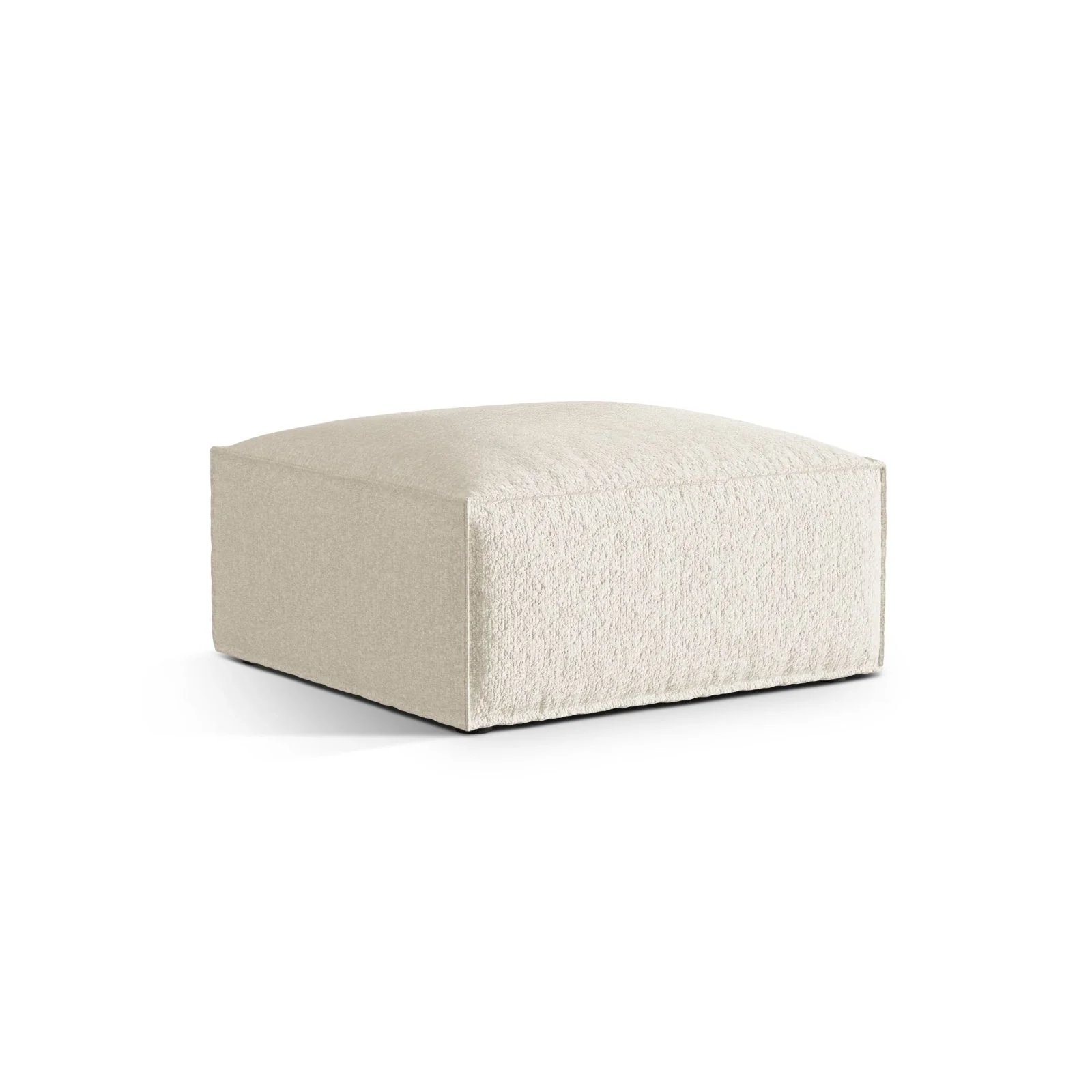 Nuria Pouf aus Samt, Boucle oder Strukturstoff, 85x85 cm - Image 45