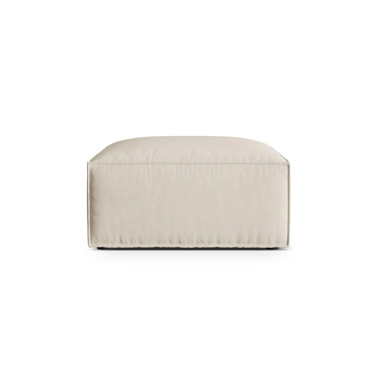 Nuria Pouf aus Samt, Boucle oder Strukturstoff, 85x85 cm - Image 47