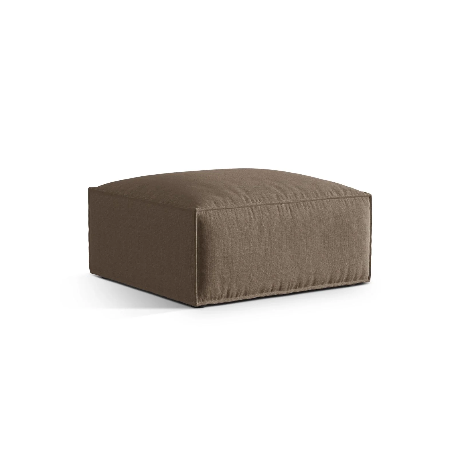 Nuria Pouf aus Samt, Boucle oder Strukturstoff, 85x85 cm - Image 5