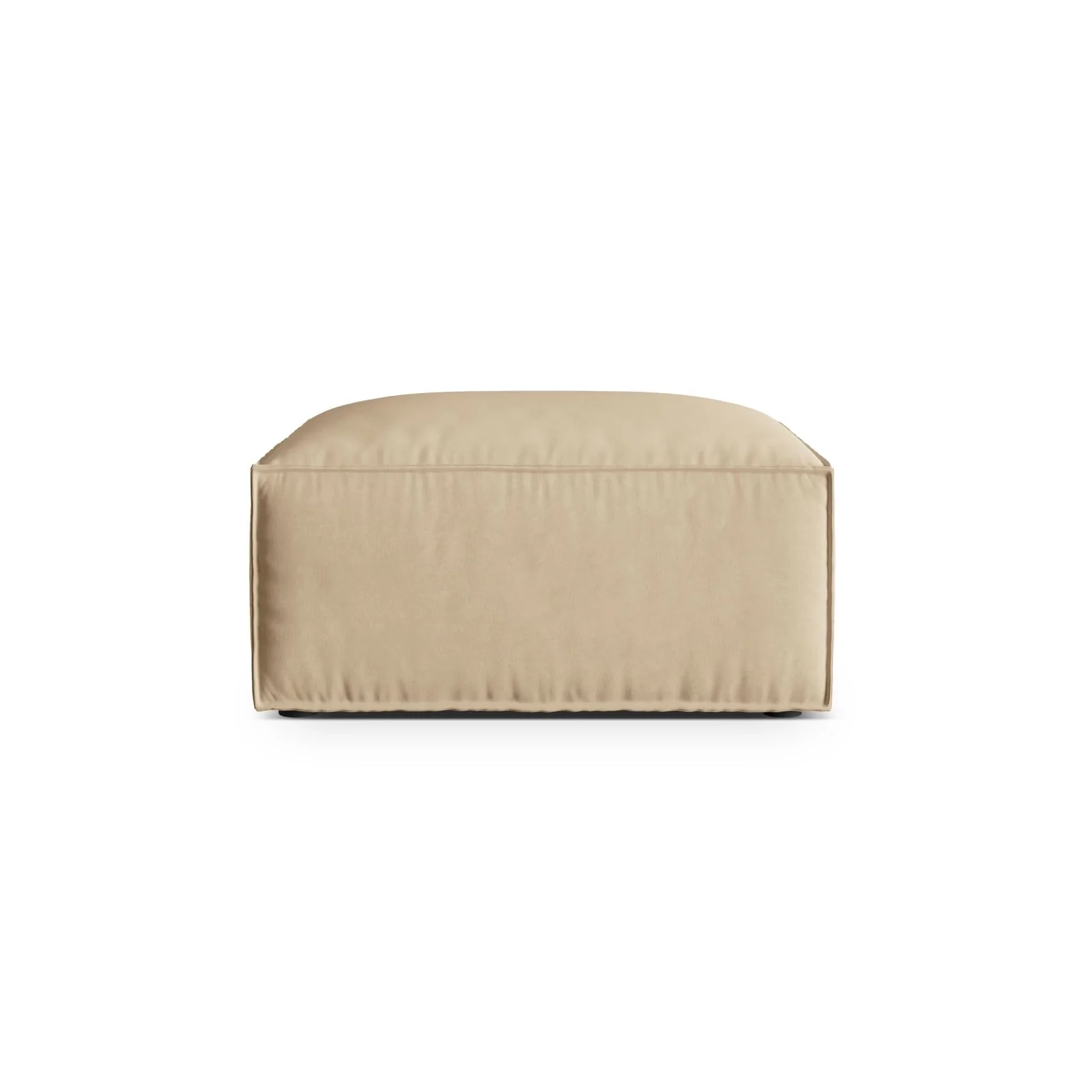 Nuria Pouf aus Samt, Boucle oder Strukturstoff, 85x85 cm - Image 50