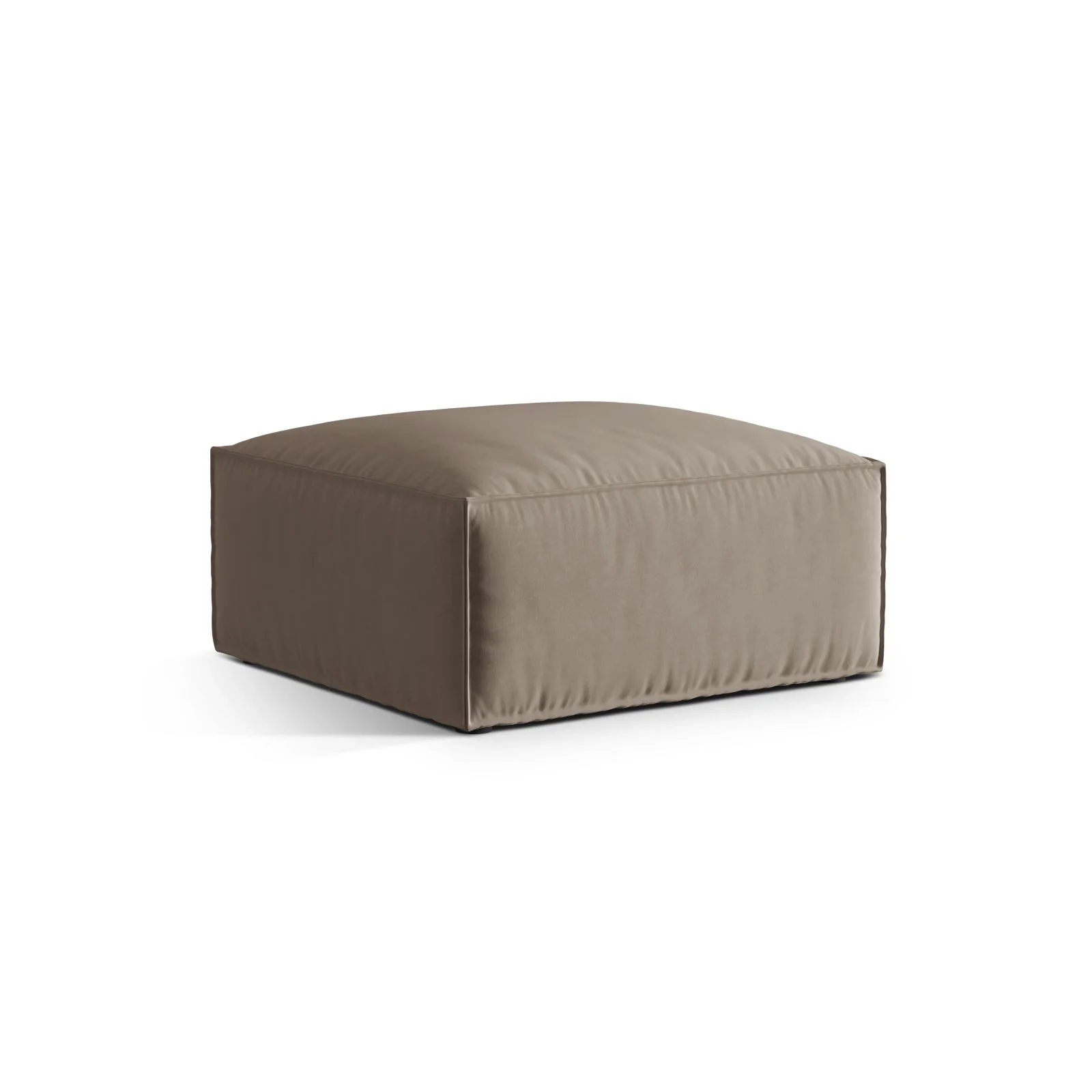 Nuria Pouf aus Samt, Boucle oder Strukturstoff, 85x85 cm - Image 54