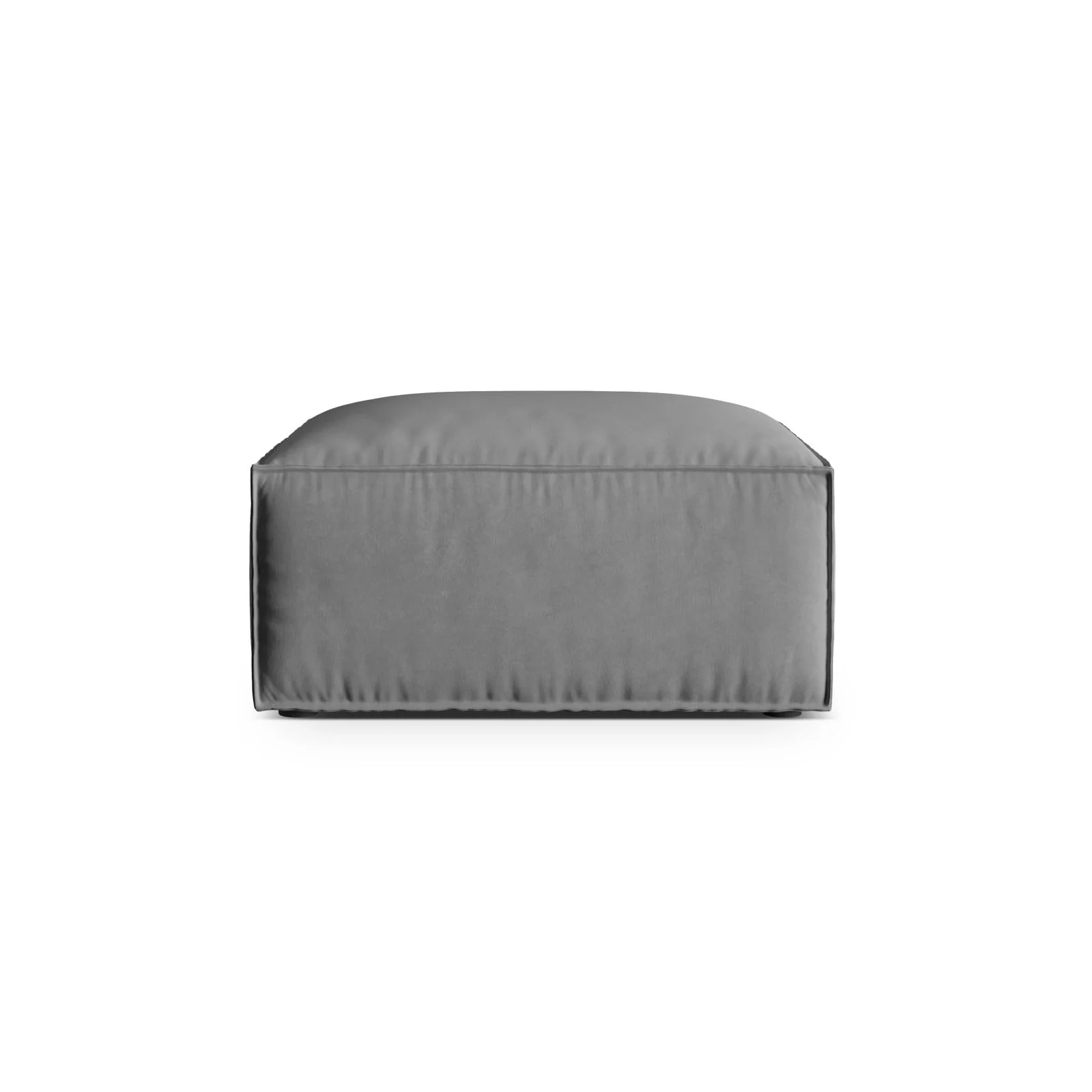 Nuria Pouf aus Samt, Boucle oder Strukturstoff, 85x85 cm - Image 65