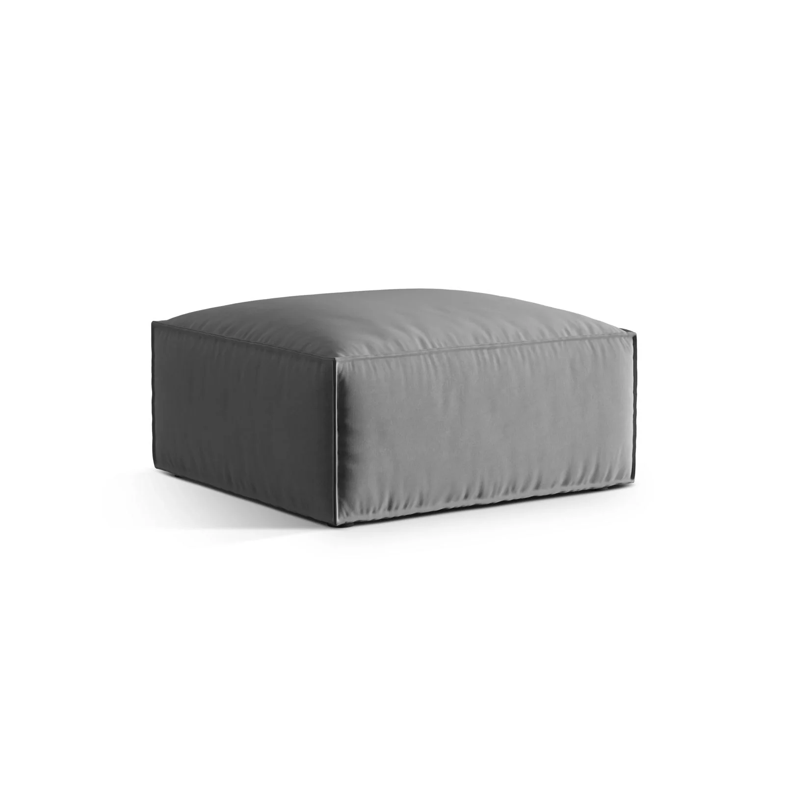 Nuria Pouf aus Samt, Boucle oder Strukturstoff, 85x85 cm - Image 66