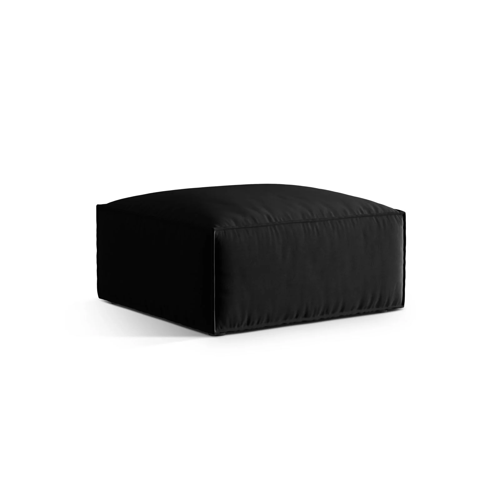 Nuria Pouf aus Samt, Boucle oder Strukturstoff, 85x85 cm - Image 69