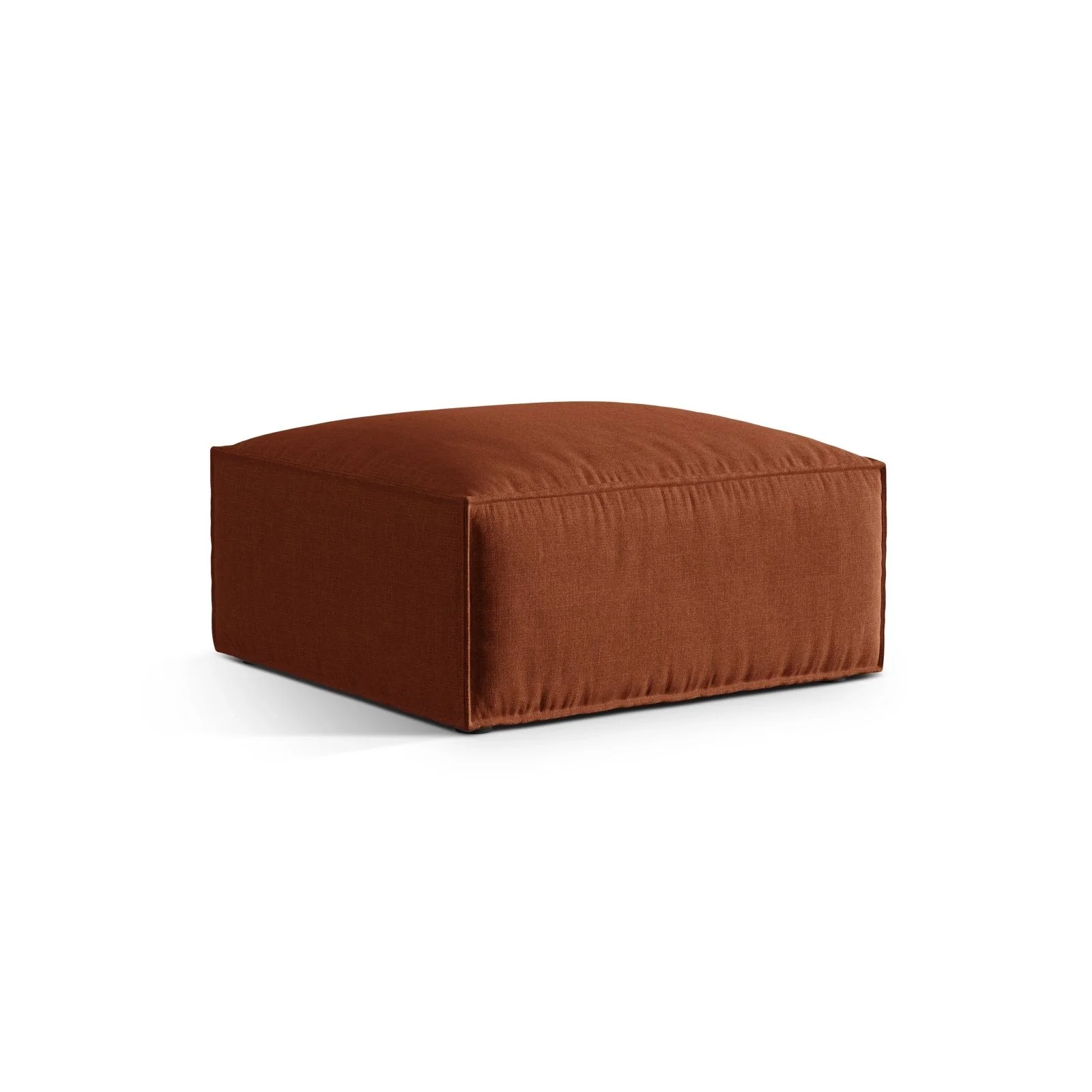 Nuria Pouf aus Samt, Boucle oder Strukturstoff, 85x85 cm - Image 8