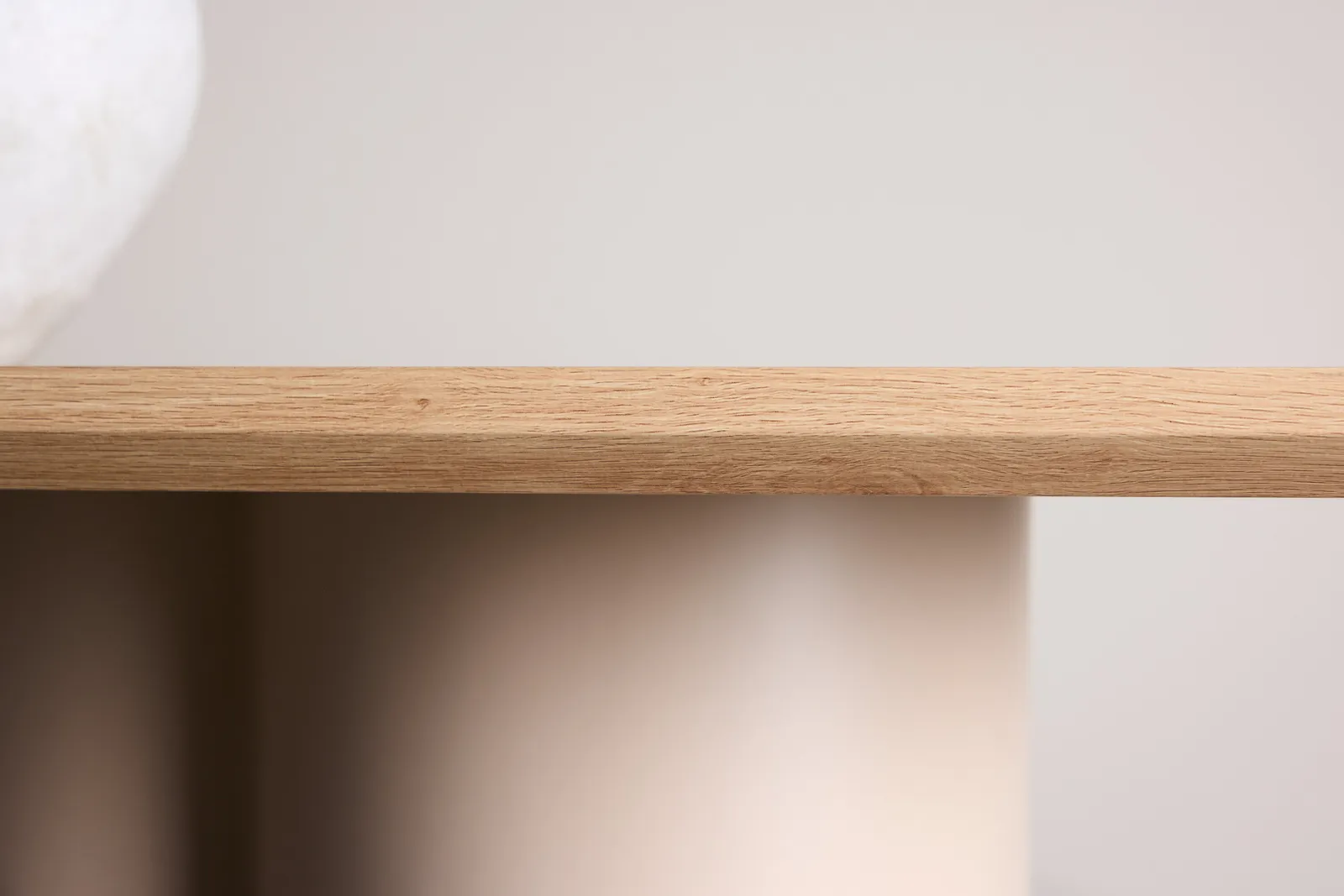 Olivia rechteckiger Esstisch Beige / Whitewash 100x210 cm - Image 4