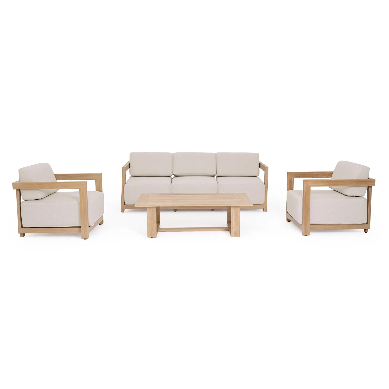 Gartenlounge Set 4er Set Theseus Natur - Image 8