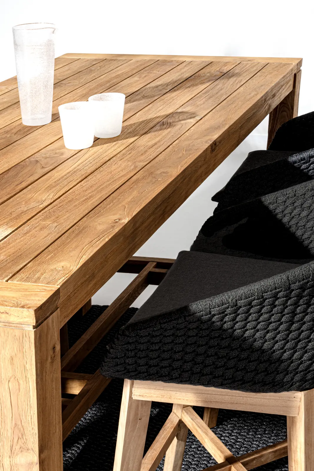 Outdoor Barhocker Coachella mit Kissen Anthrazit - Image 3