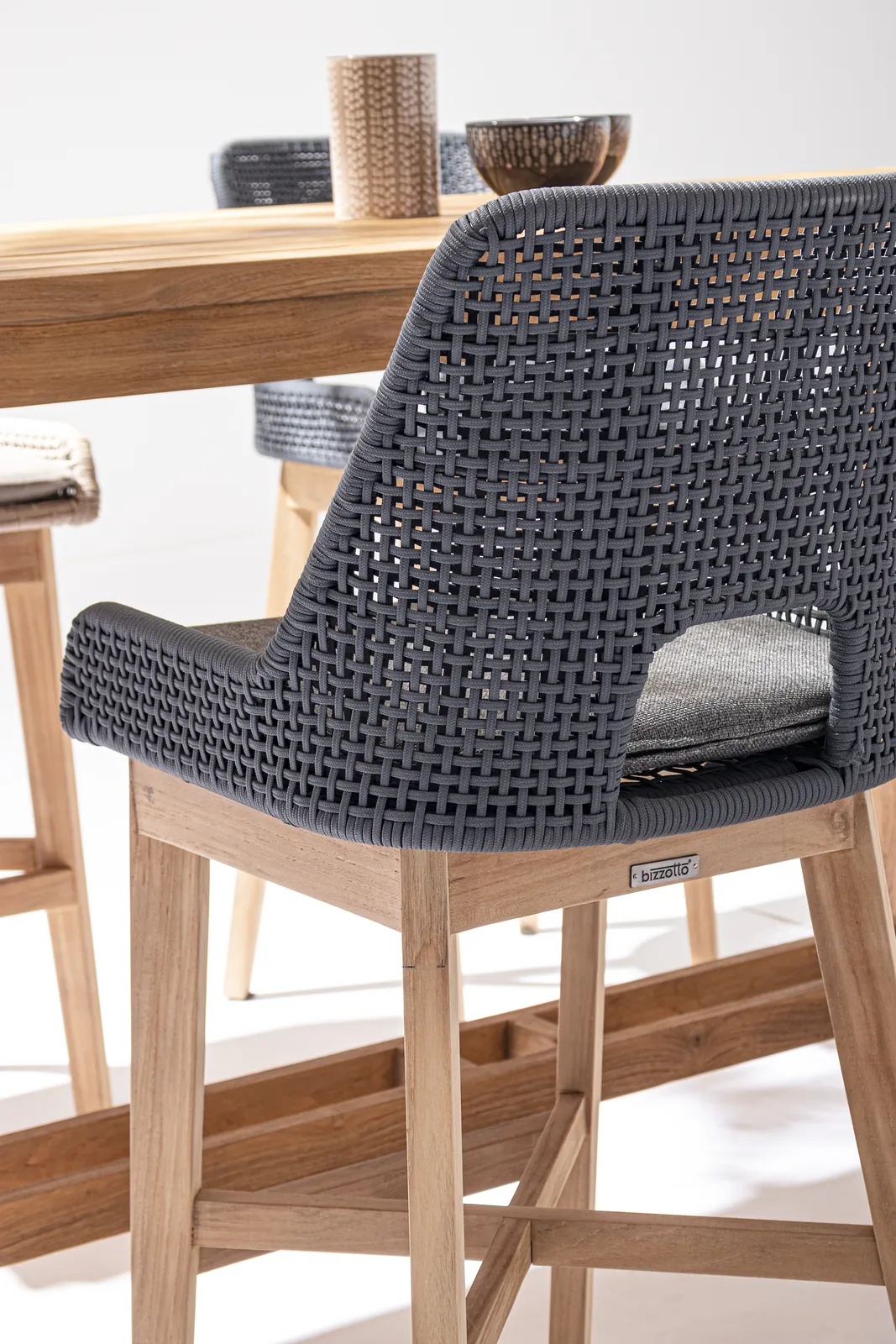 Outdoor Barhocker Hesperia mit Kissen Slate - Image 4