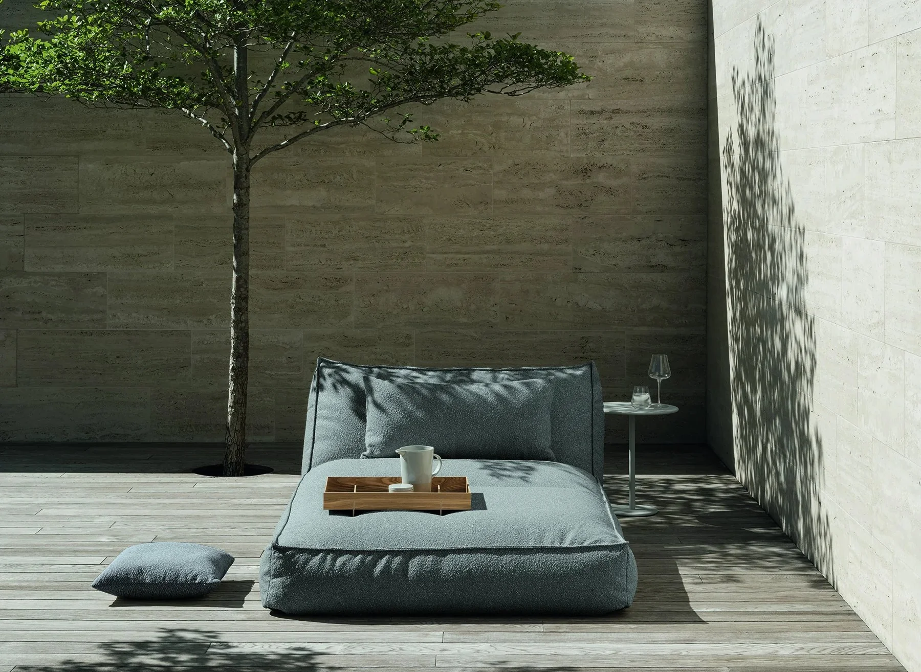 Outdoor-Bett - STAY - Bouclé, 120x190 cm - Image 5