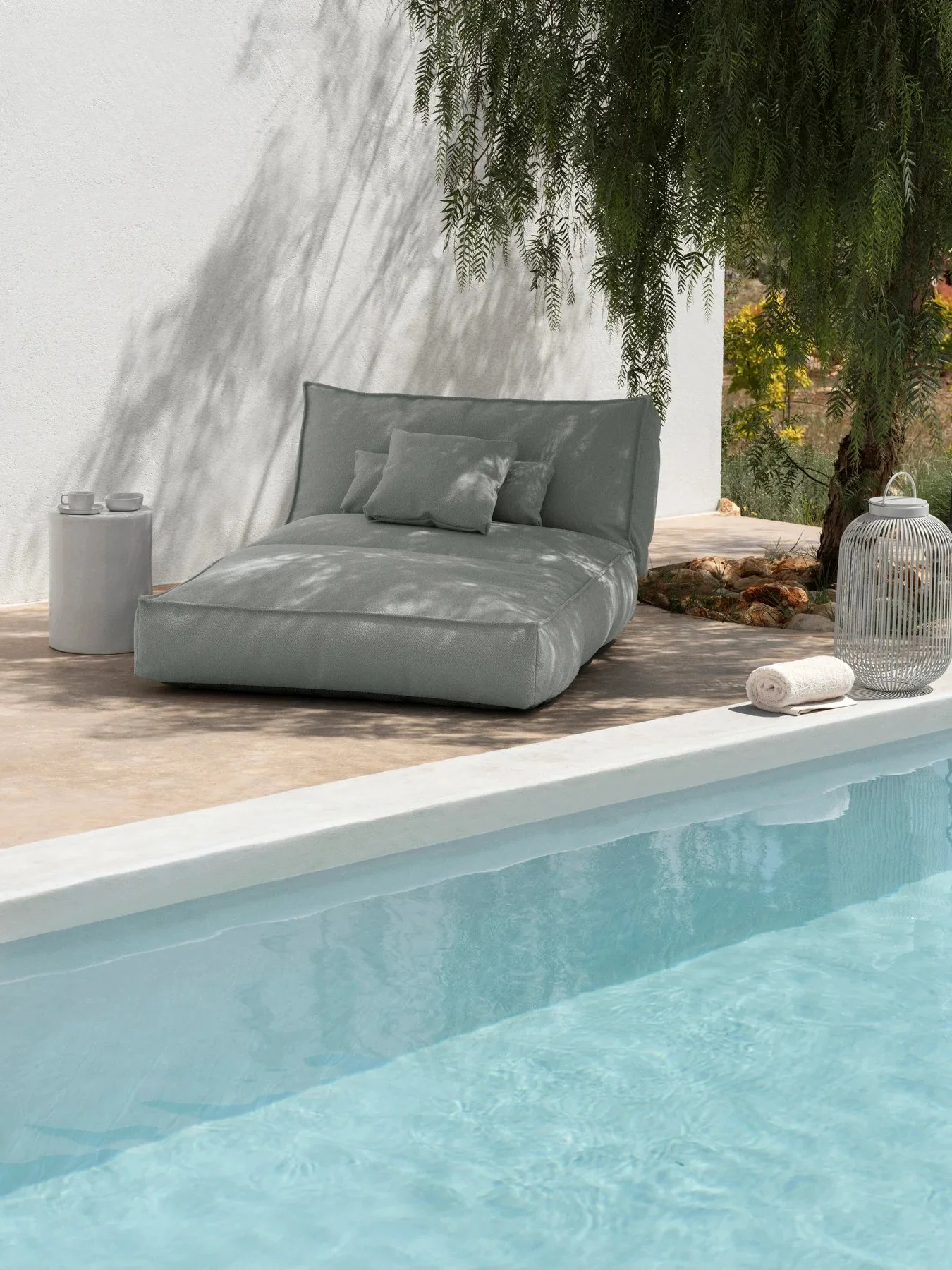 Outdoor-Bett - STAY - Bouclé, 120x190 cm - Image 9