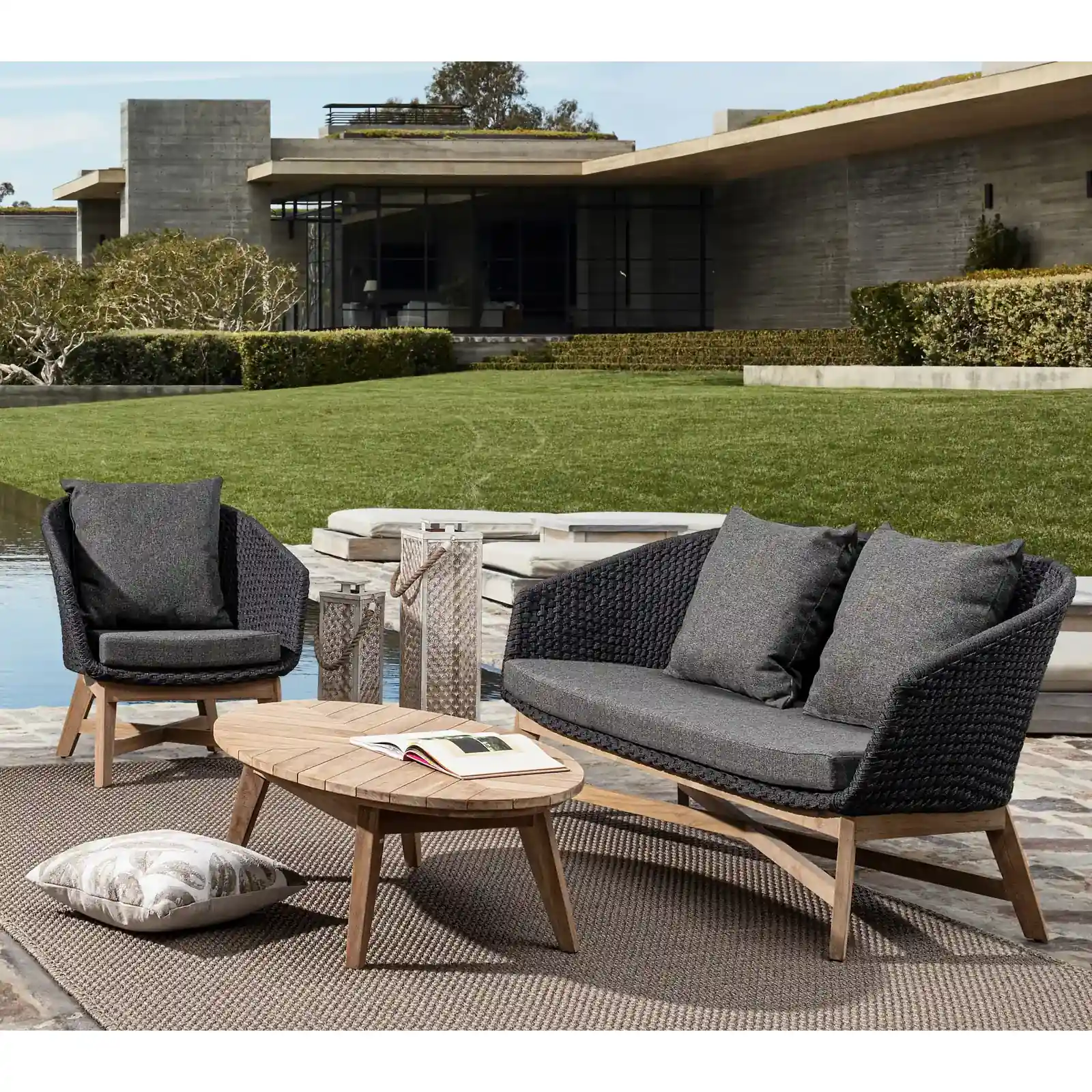 Garten Couchtisch oval 120x70 Coachella - Image 12