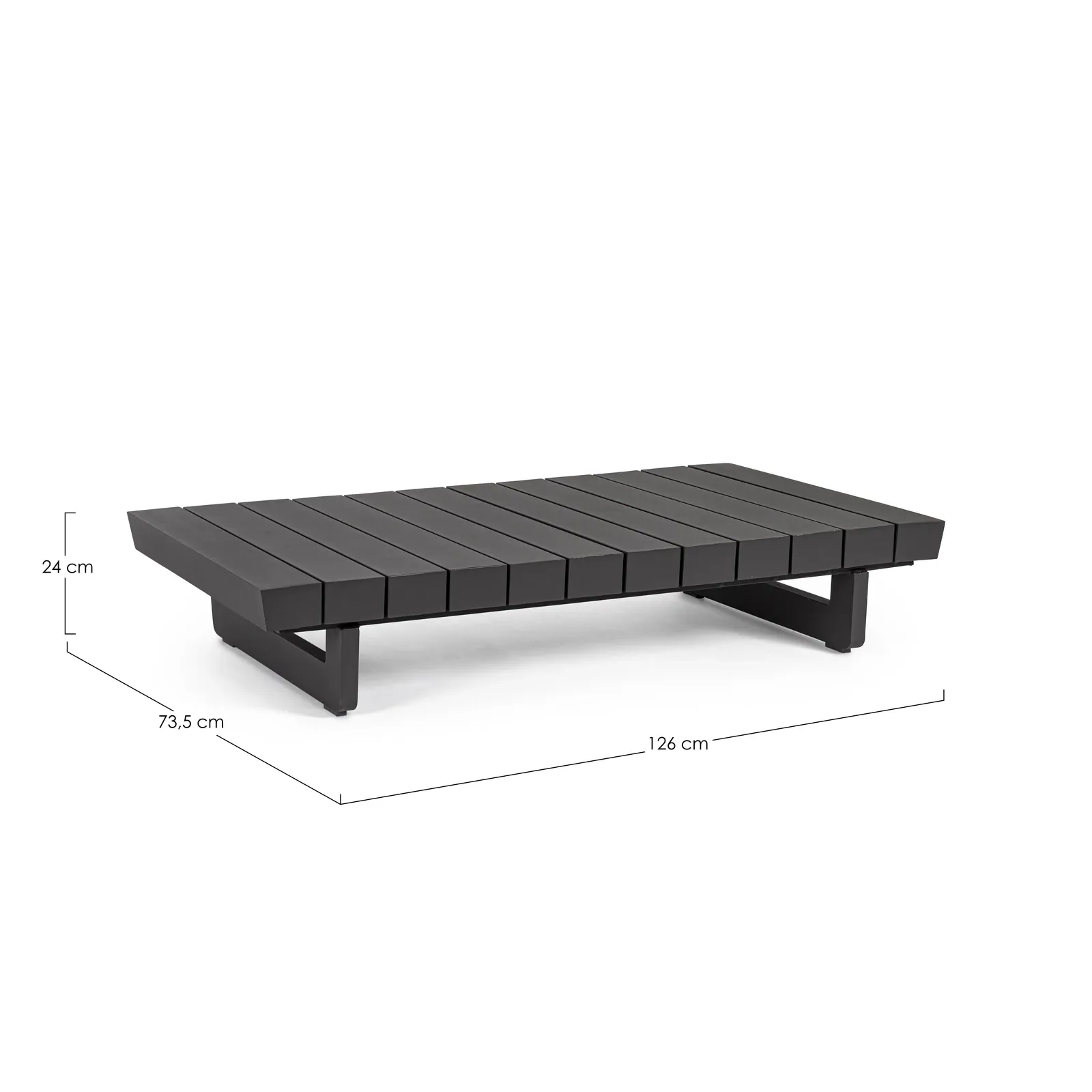Garten Couchtisch 126x73.5 Anthrazit WG21 Infinity - Image 5